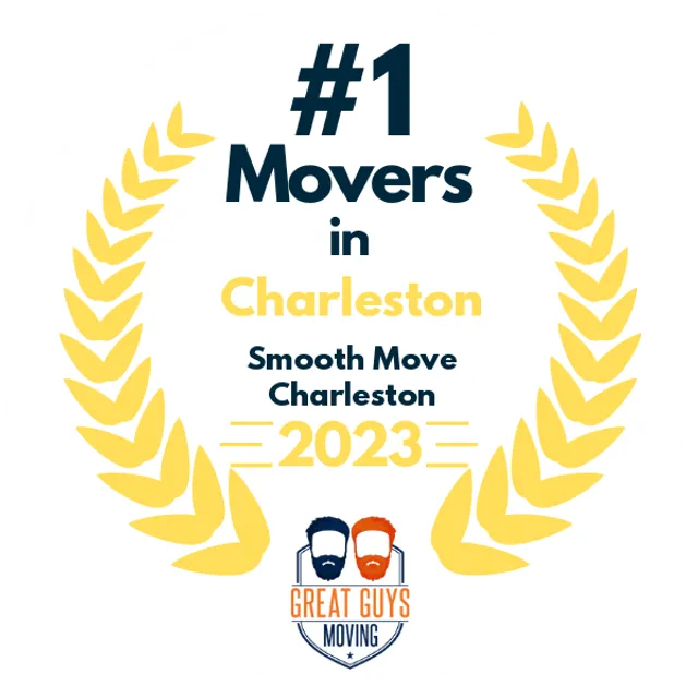 #1 Ranked Movers in Charleston, SC 2023 award