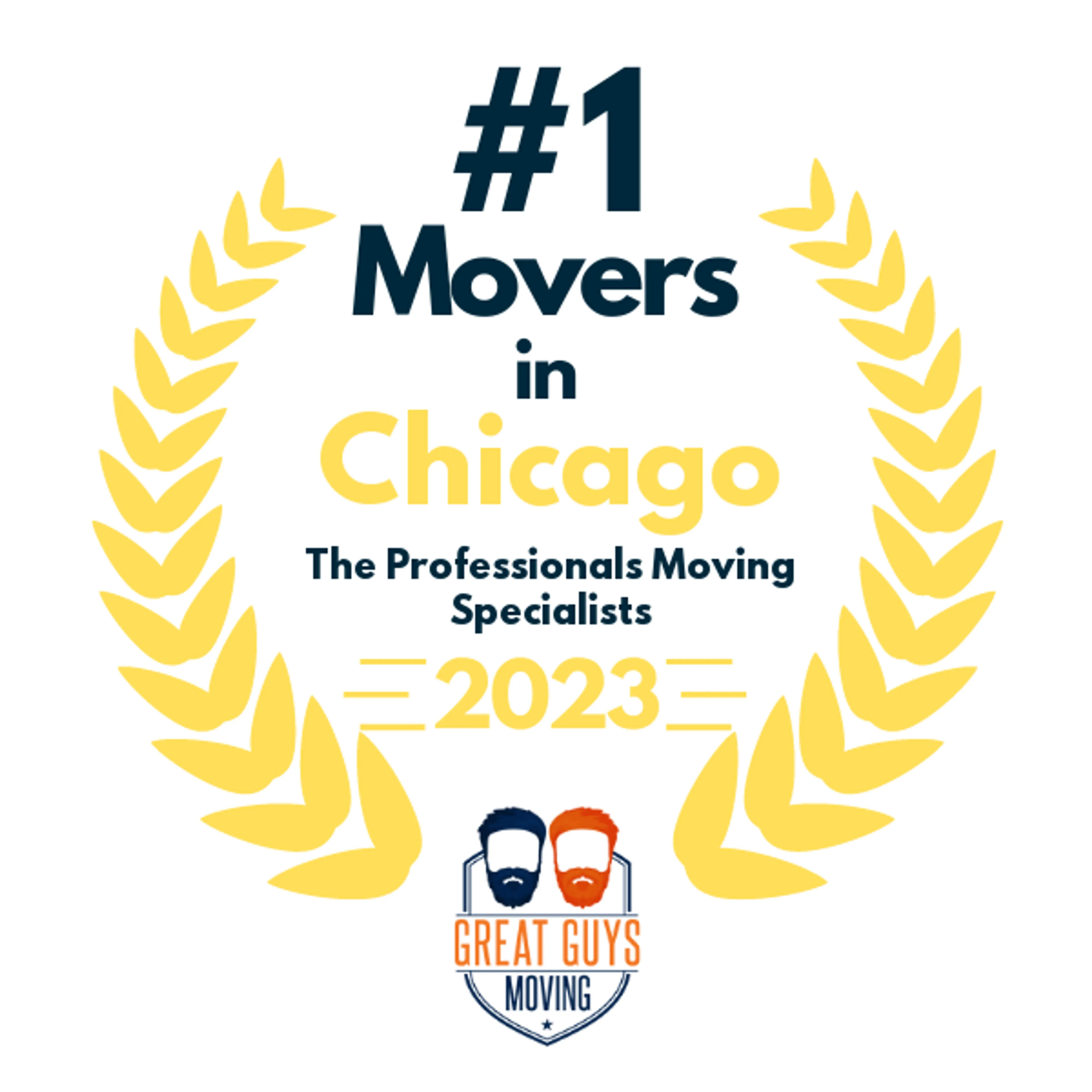 #1 Ranked Movers in Chicago, IL 2023 award