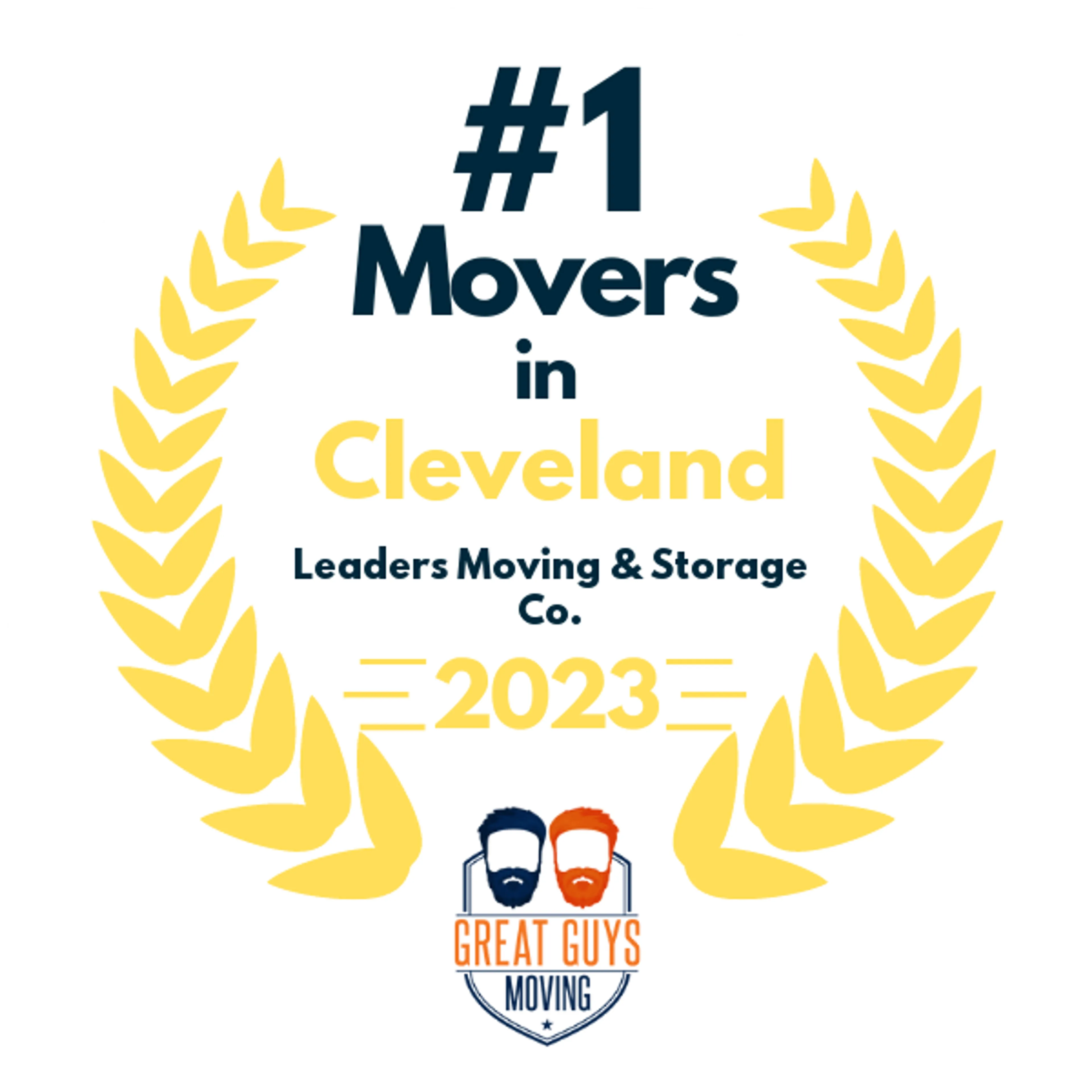 #1 Ranked Movers in Cleveland, OH 2023 award