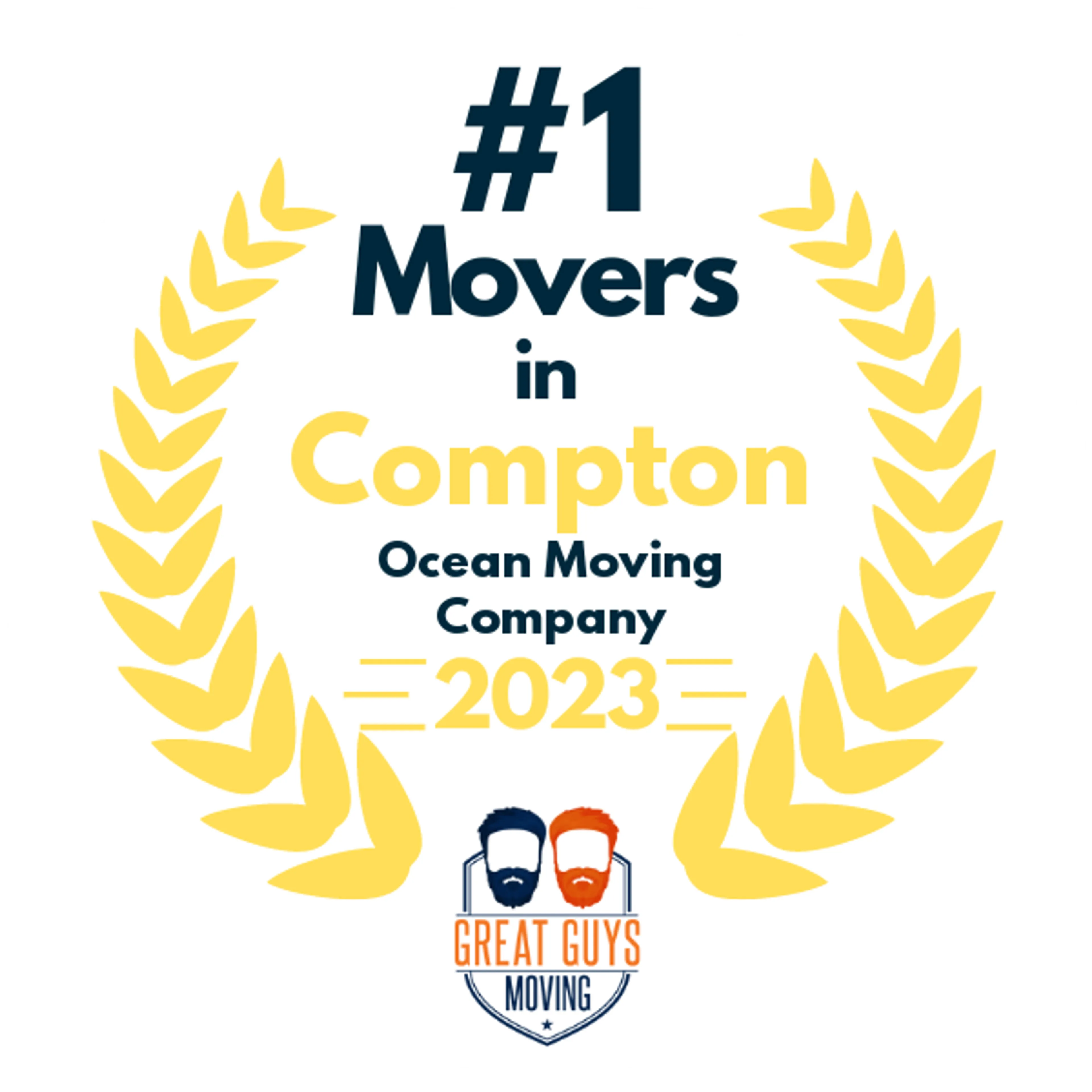 #1 Ranked Movers in Long Beach, CA 2023 award
