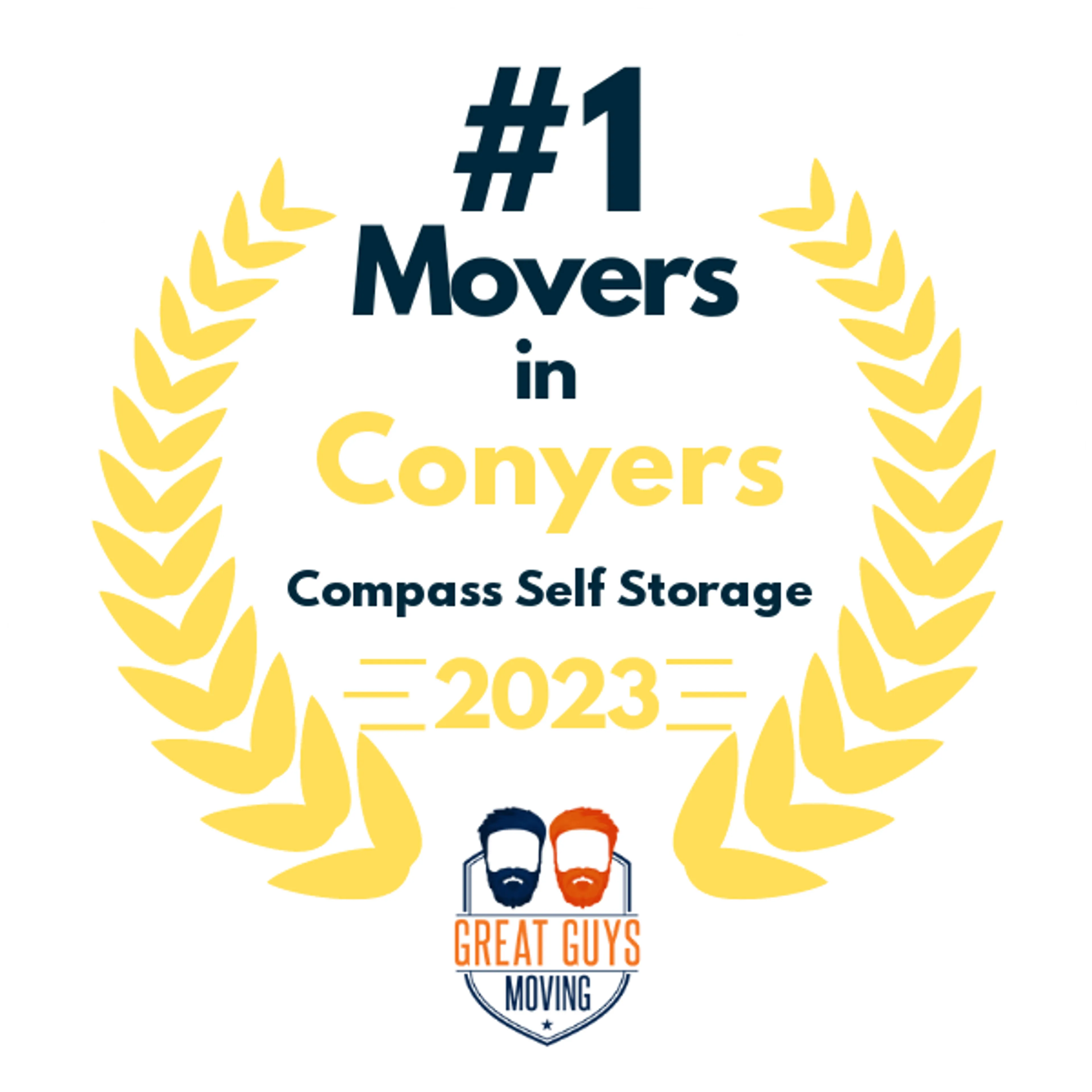 #1 Ranked Movers in Conyers, GA 2023 award