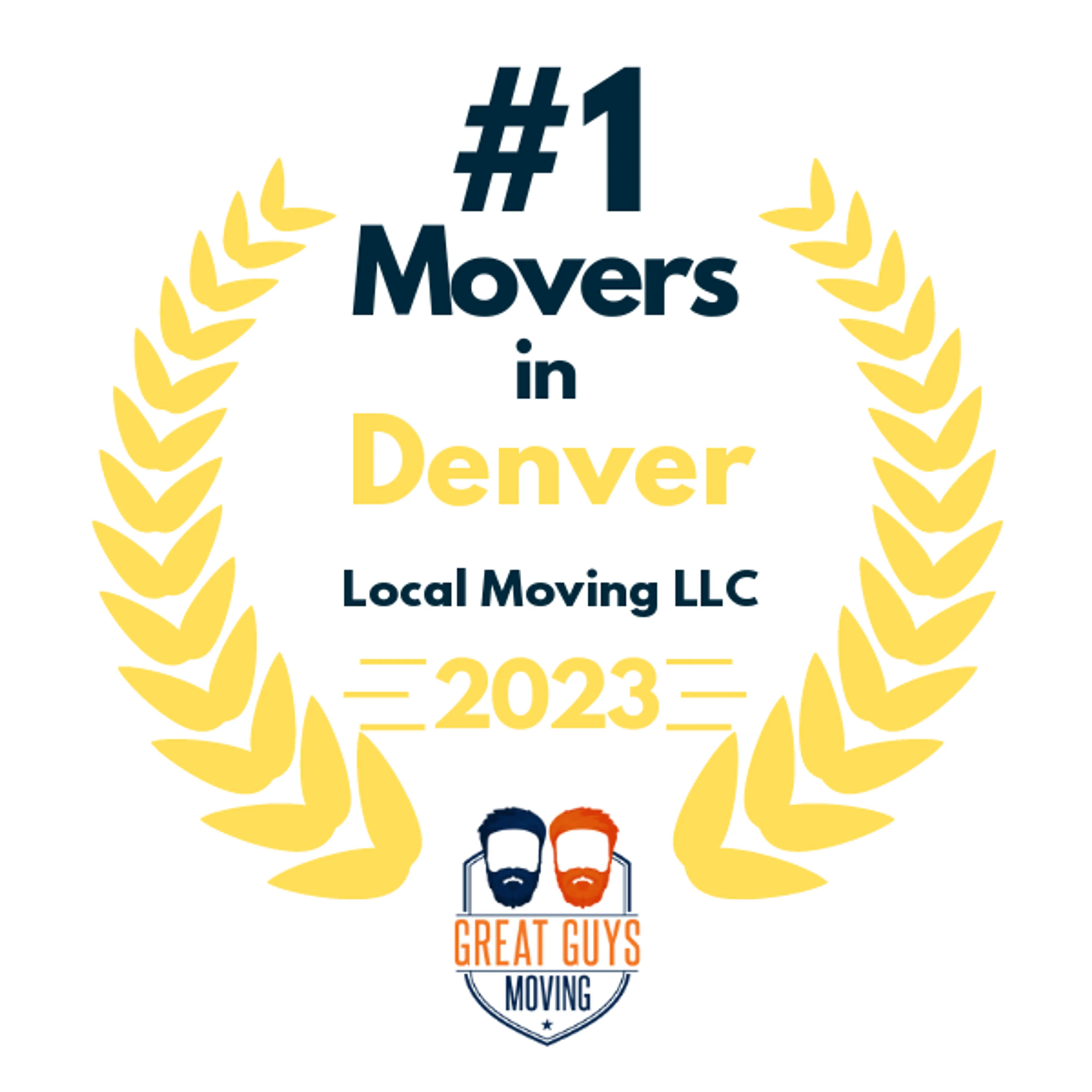 #1 Ranked Movers in Denver, CO 2023 award