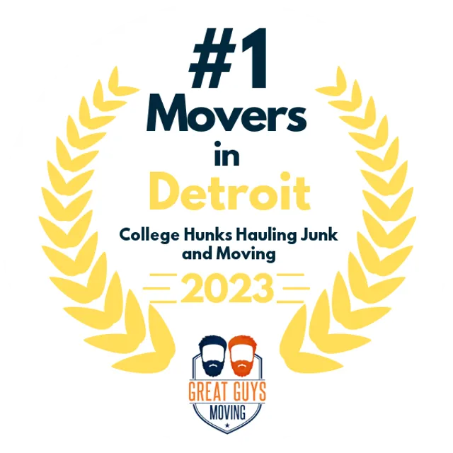 #1 Ranked Movers in Detroit, MI 2023 award