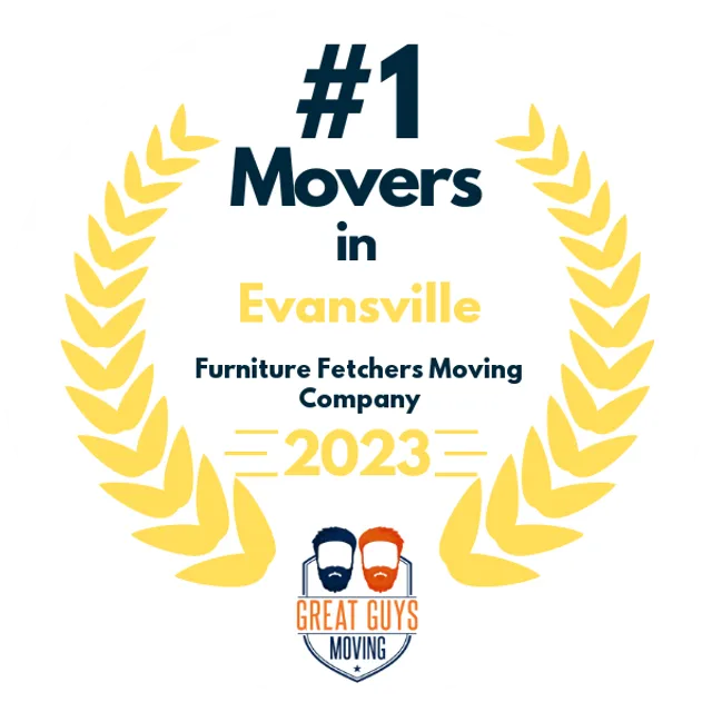 #1 Ranked Movers in Evansville, IN 2023 award