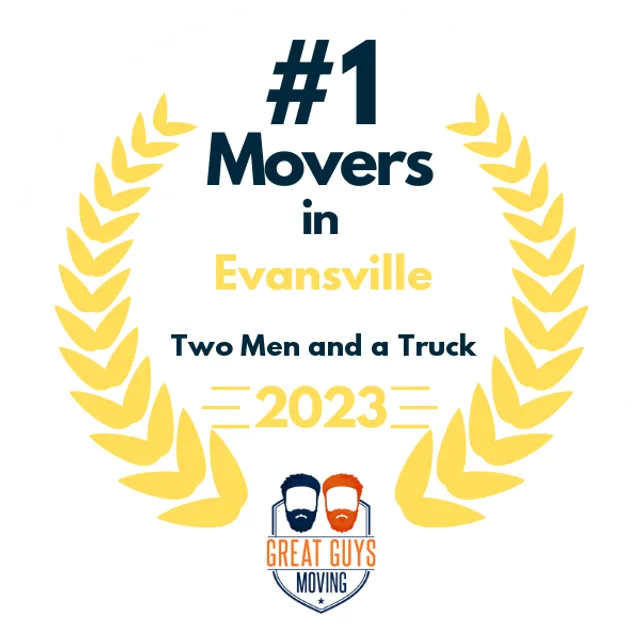 #1 Ranked Movers in Evansville, IN 2023 award