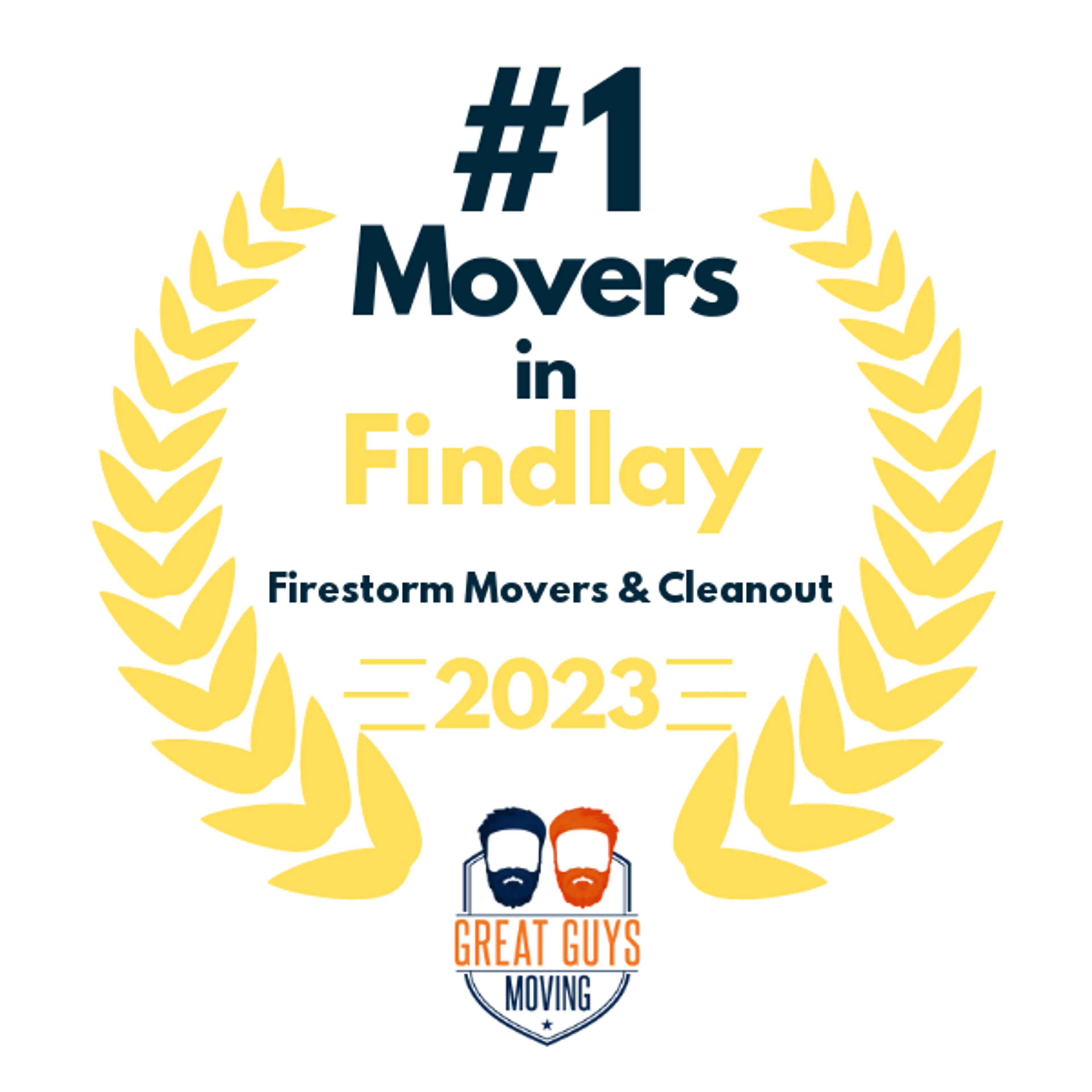 #1 Ranked Movers in Toledo, OH 2023 award