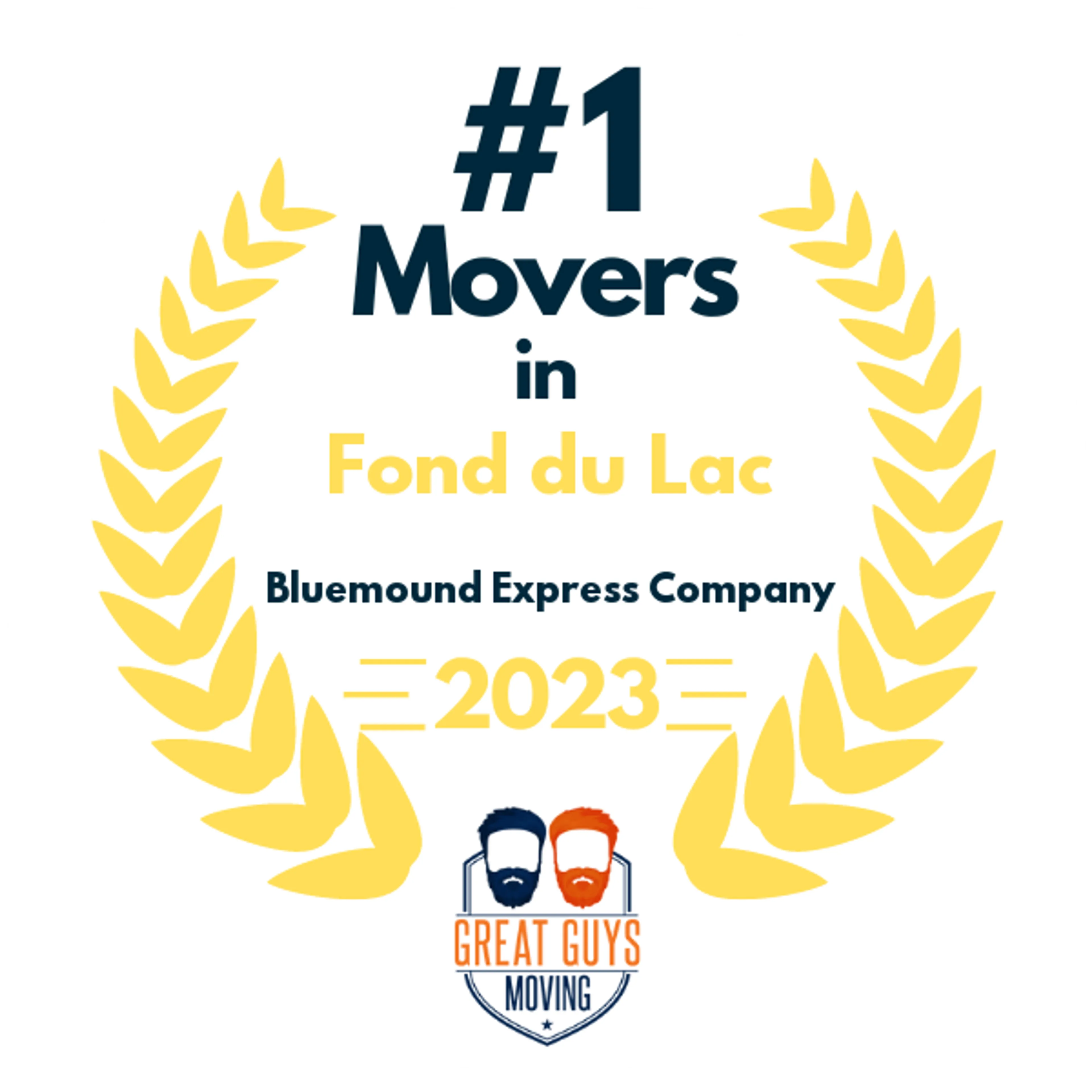 #1 Ranked Movers in Milwaukee, WI 2023 award