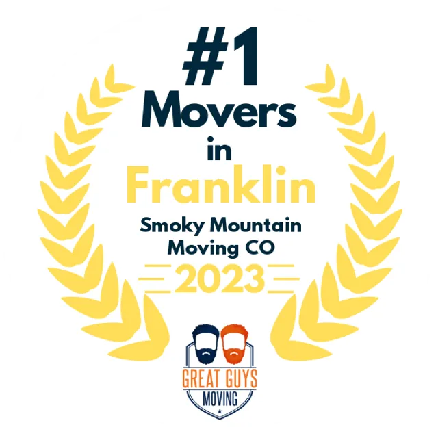 #1 Ranked Movers in Franklin, IN 2023 award