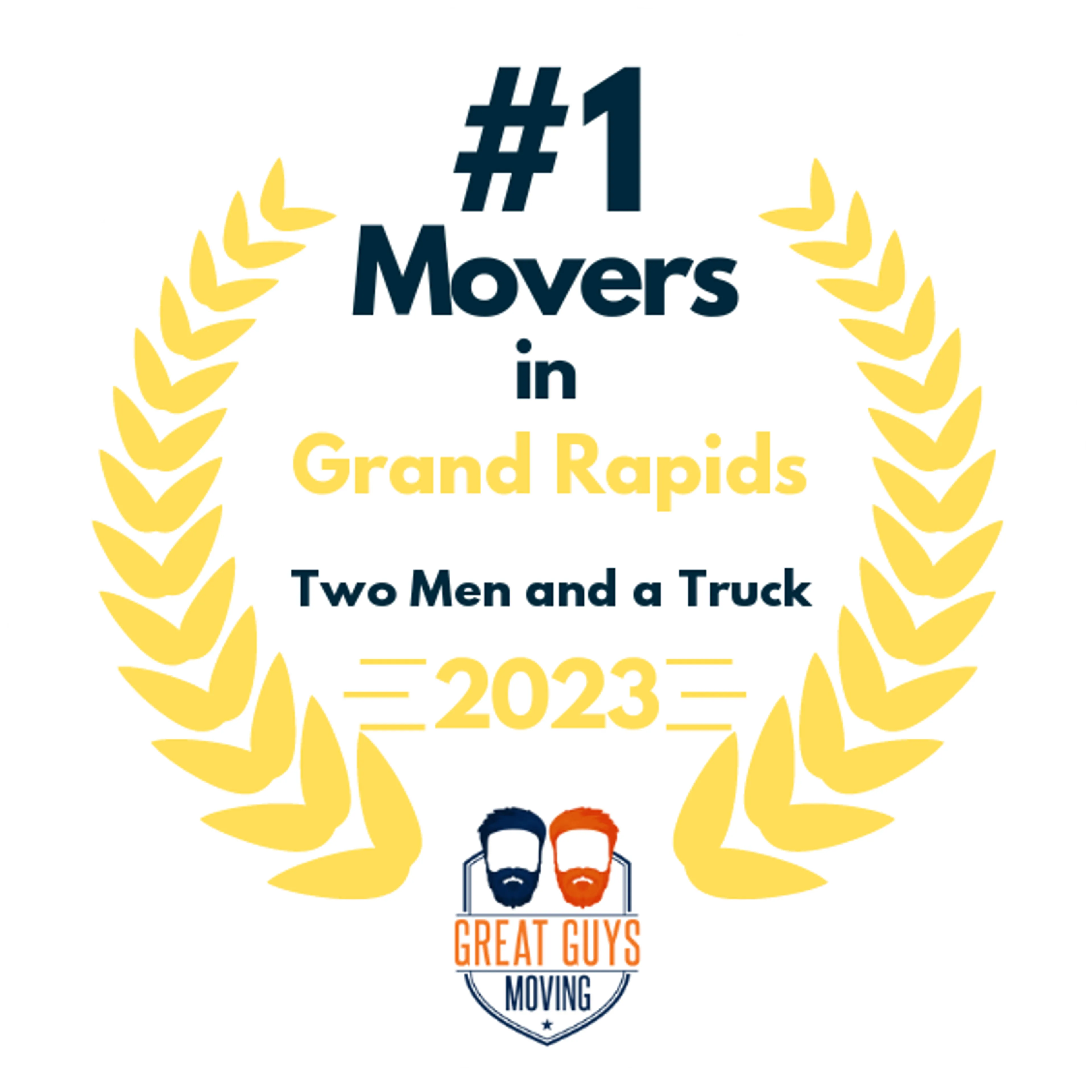 #1 Ranked Movers in Grand Rapids, MI 2023 award