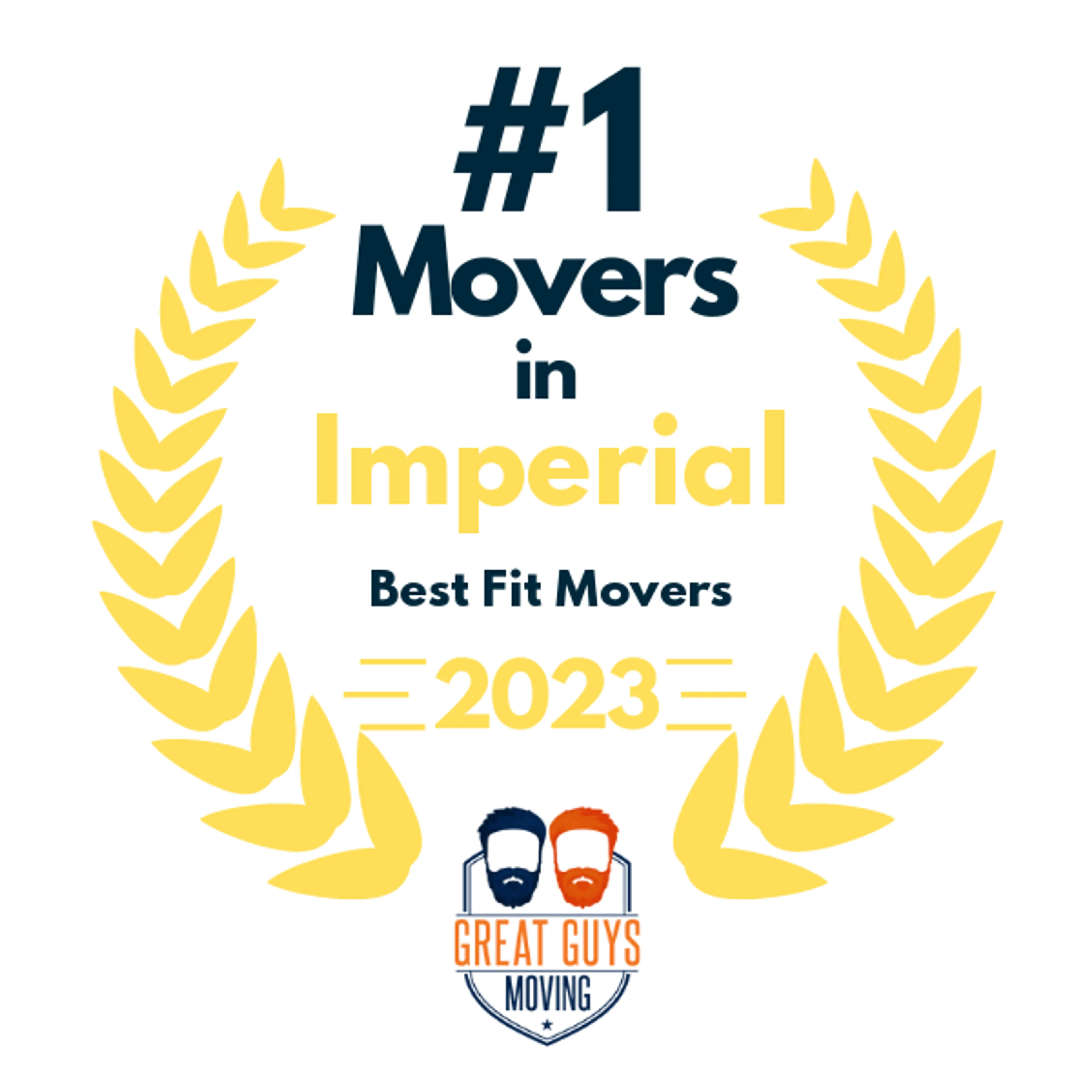 #1 Ranked Movers in San Diego, CA 2023 award
