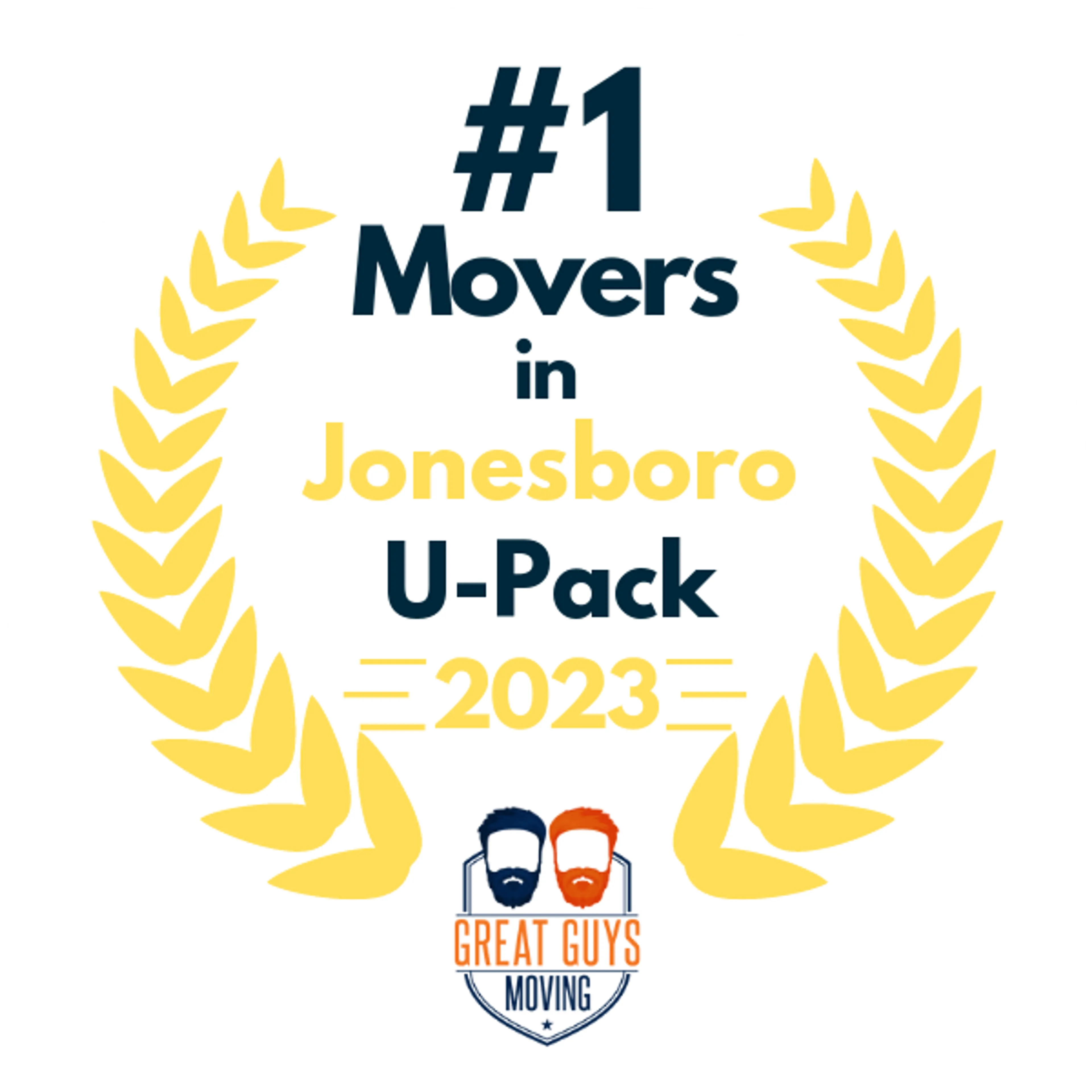 #1 Ranked Movers in Jonesboro, AR 2023 award