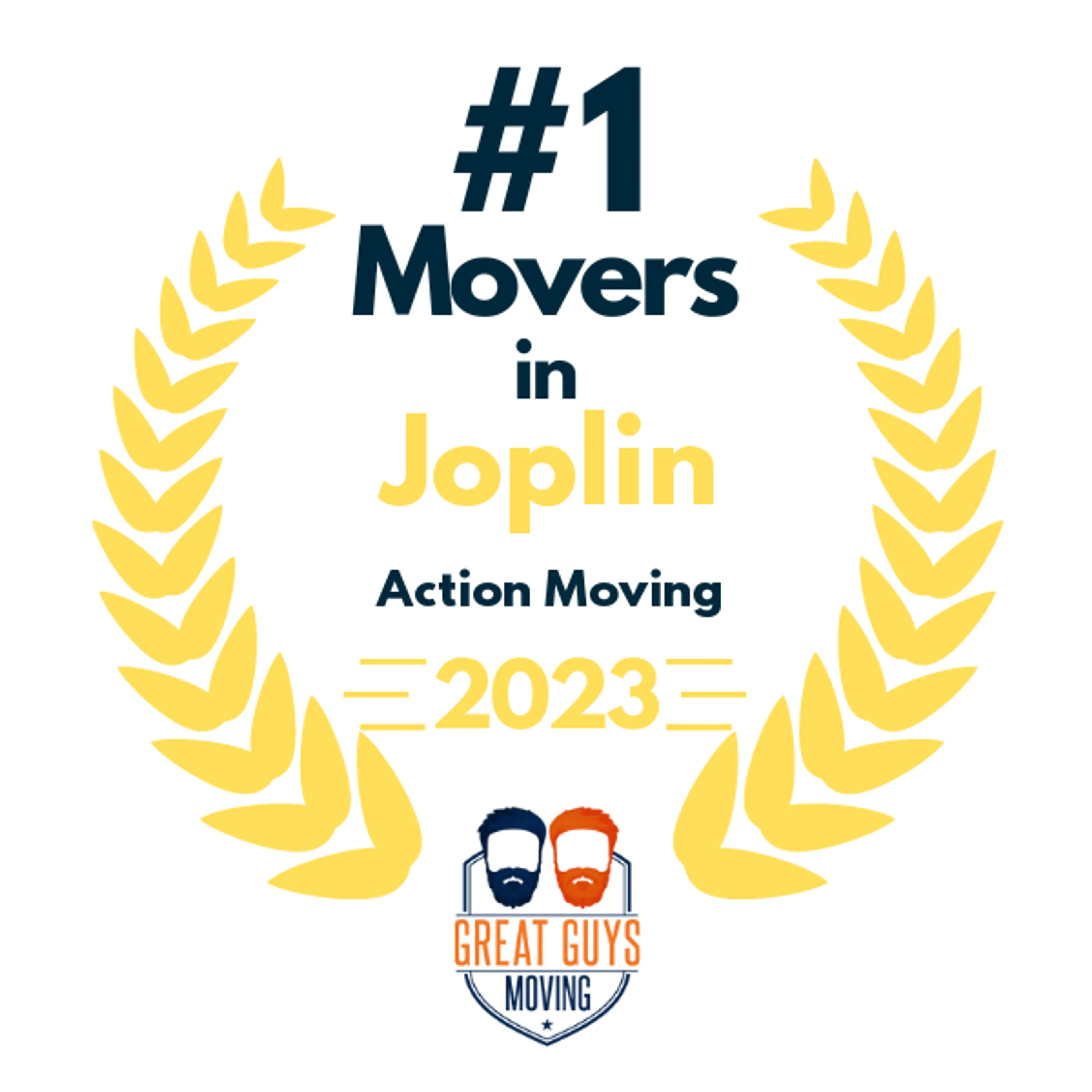 #1 Ranked Movers in Joplin, MO 2023 award