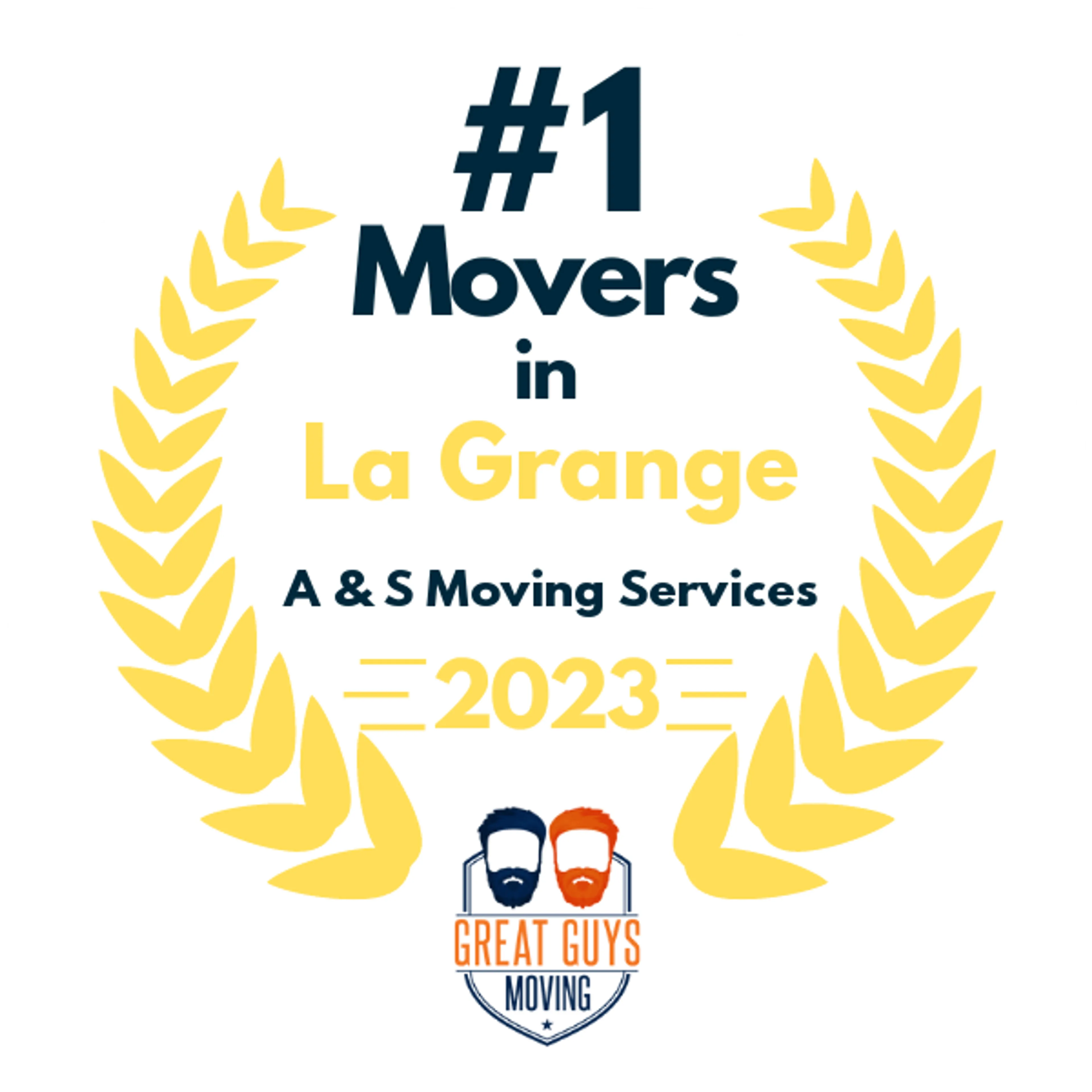 #1 Ranked Movers in Louisville, KY 2023 award