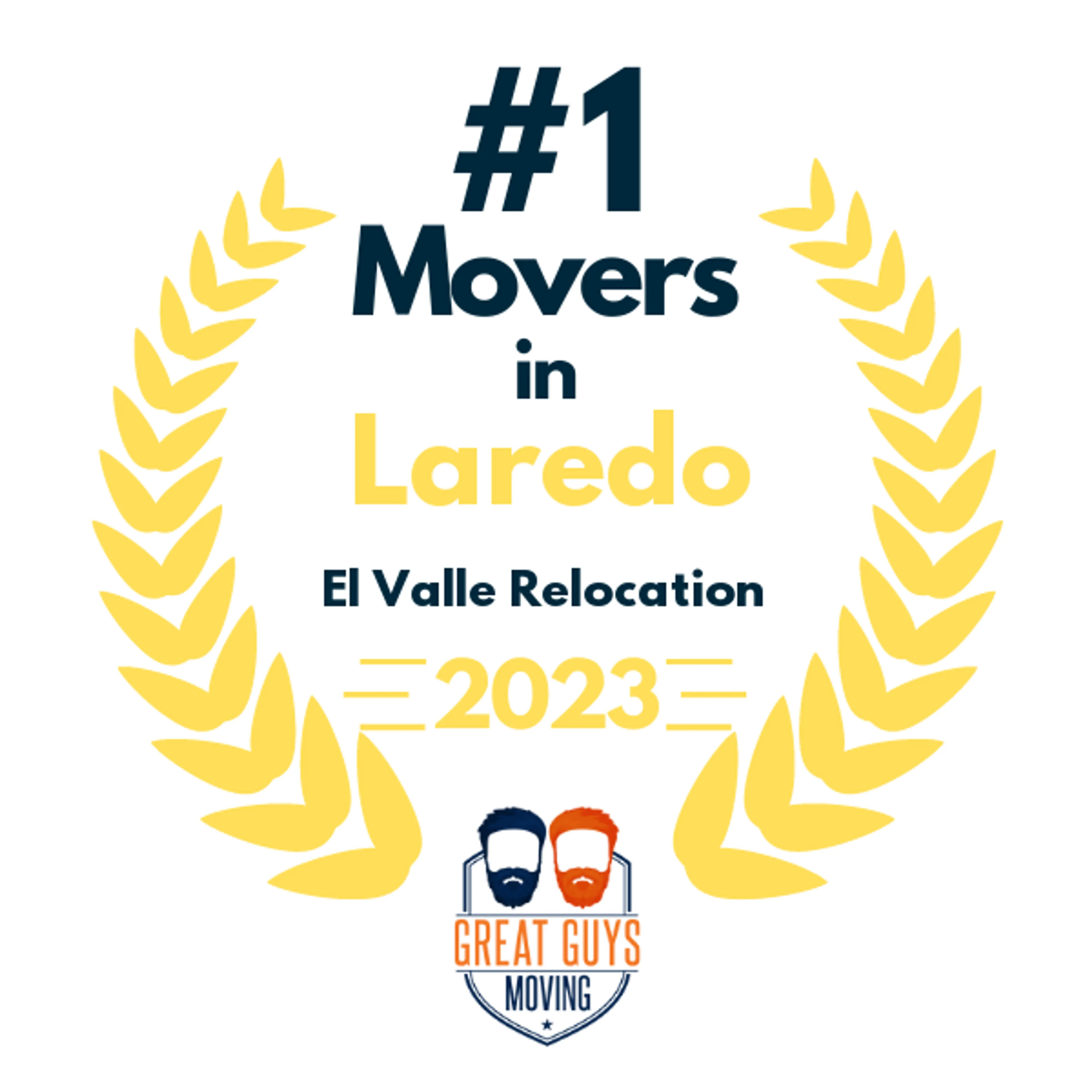 #1 Ranked Movers in Laredo, TX 2023 award