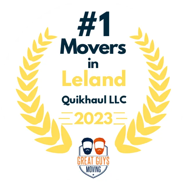 #1 Ranked Movers in Wilmington, NC 2023 award