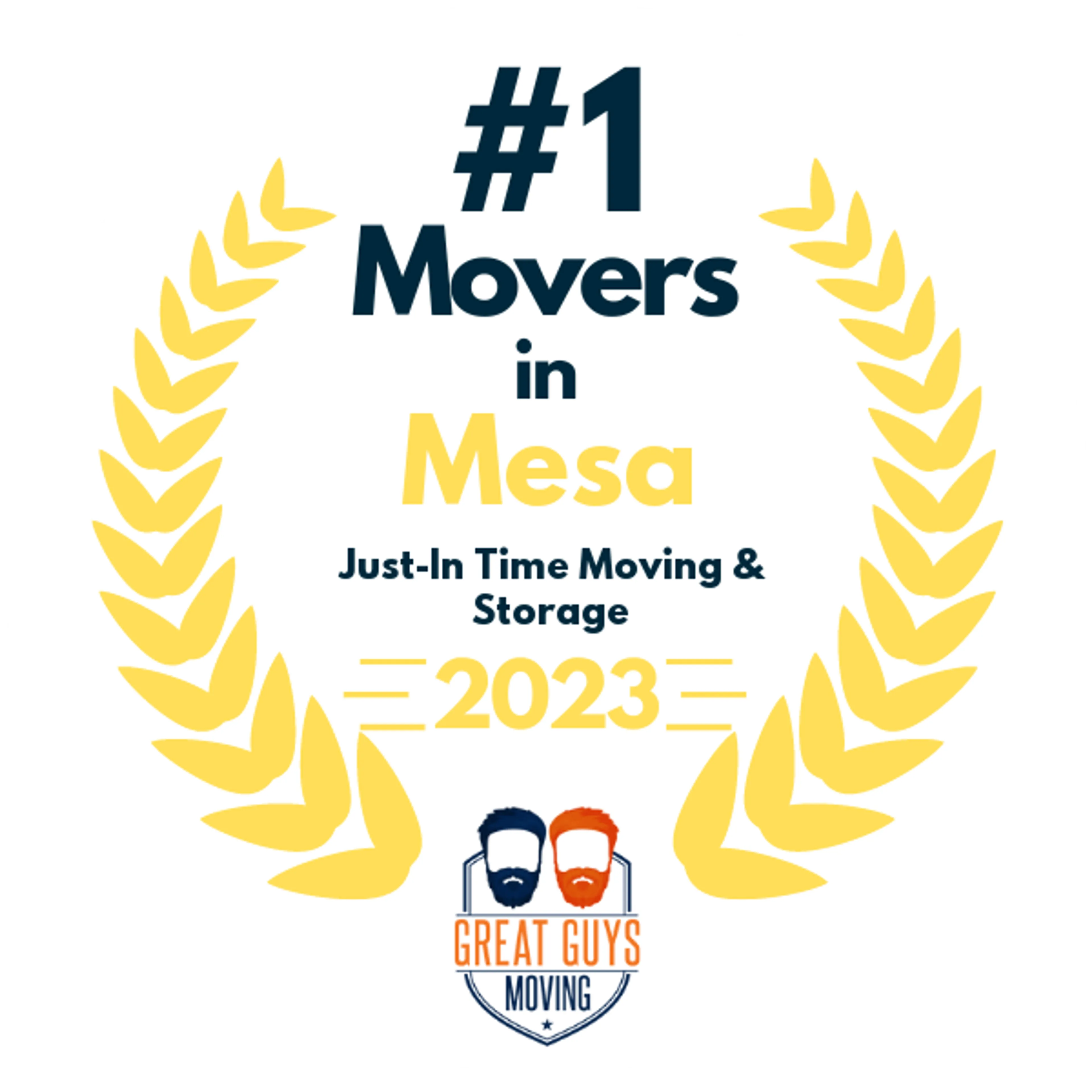 #1 Ranked Movers in Phoenix, AZ 2023 award