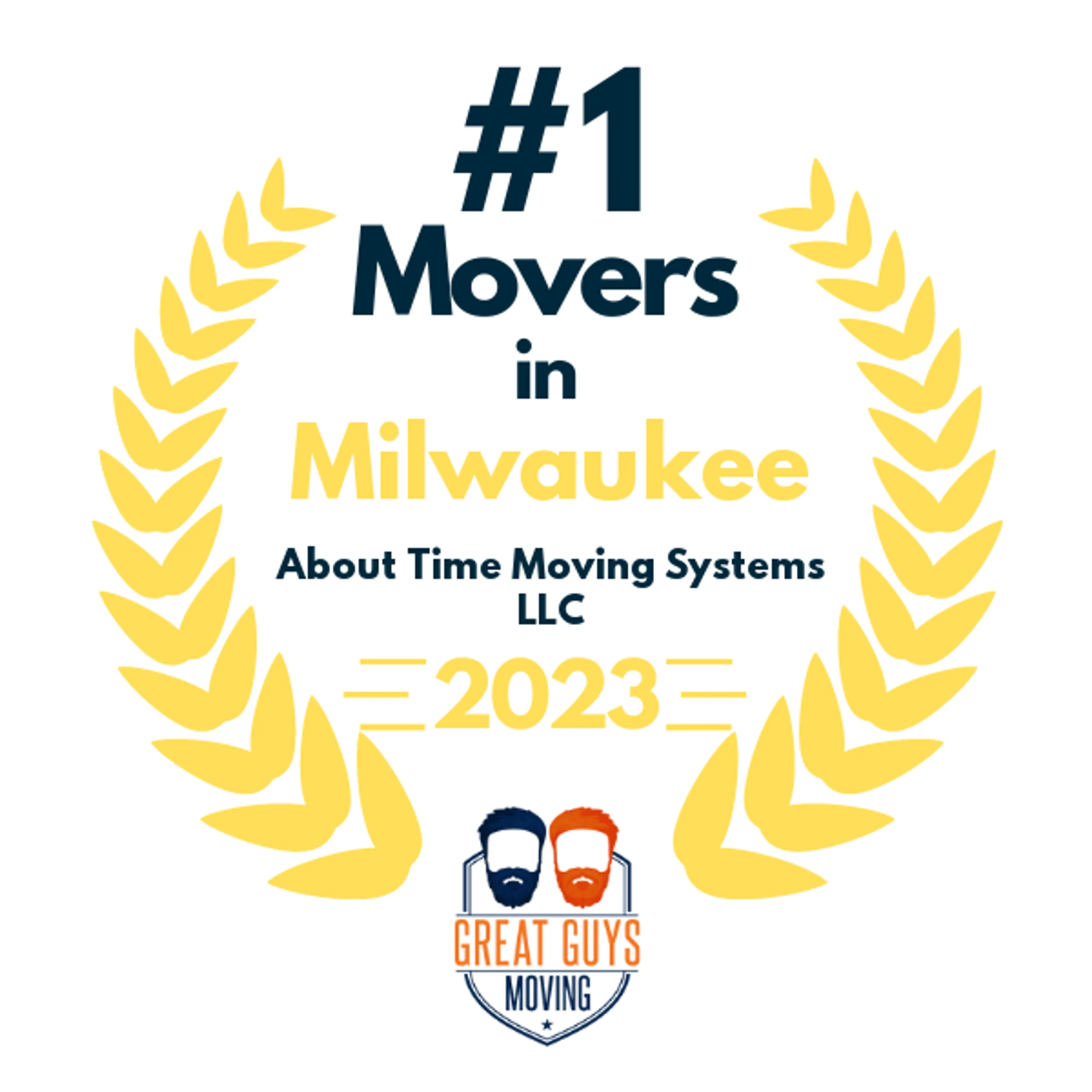 #1 Ranked Movers in Milwaukee, WI 2023 award