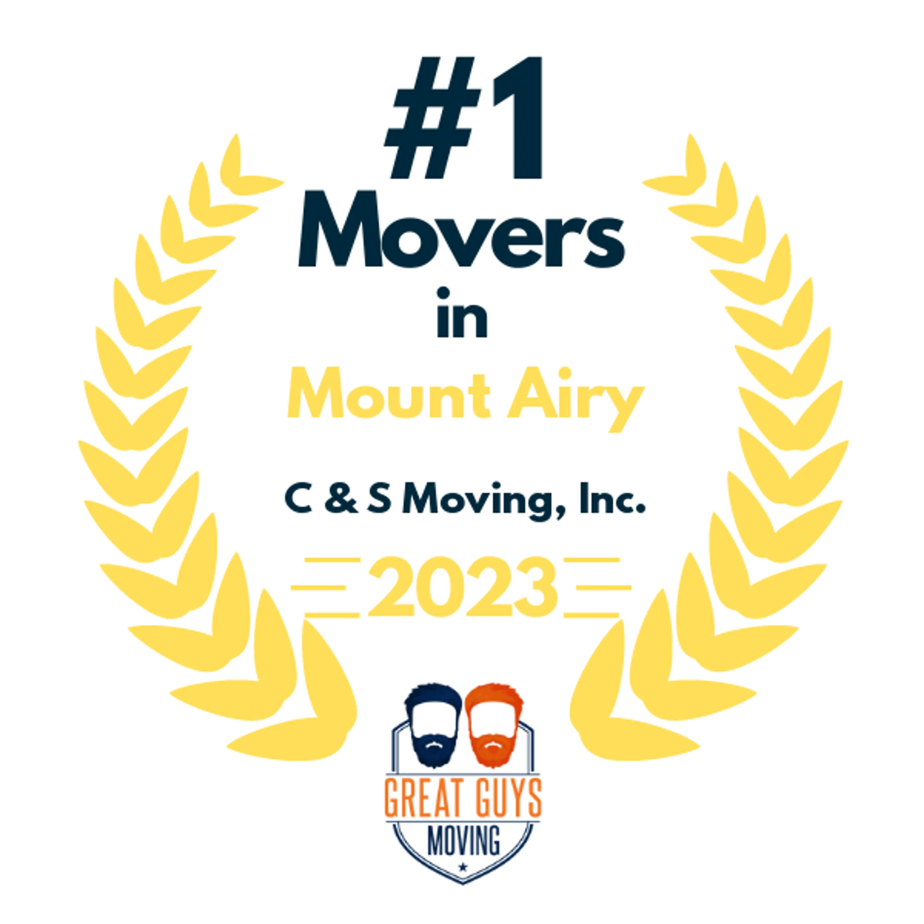 #1 Ranked Movers in Frederick, MD 2023 award