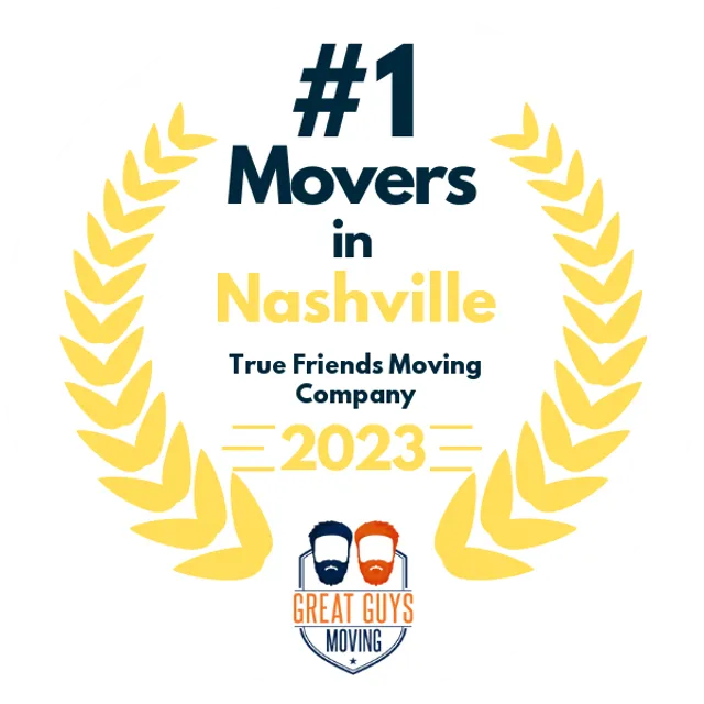 #1 Ranked Movers in Nashville, TN 2023 award