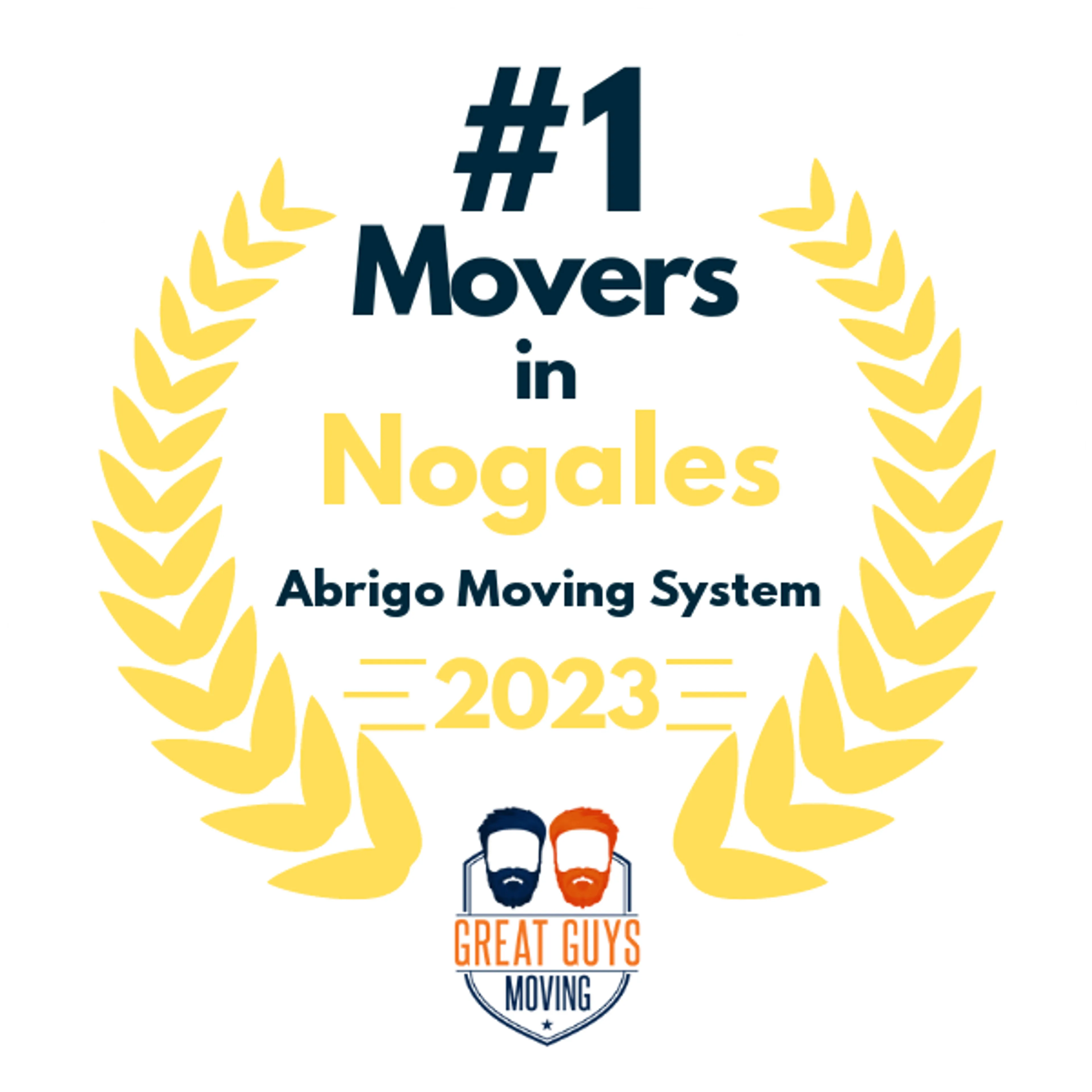 #1 Ranked Movers in Tucson, AZ 2023 award