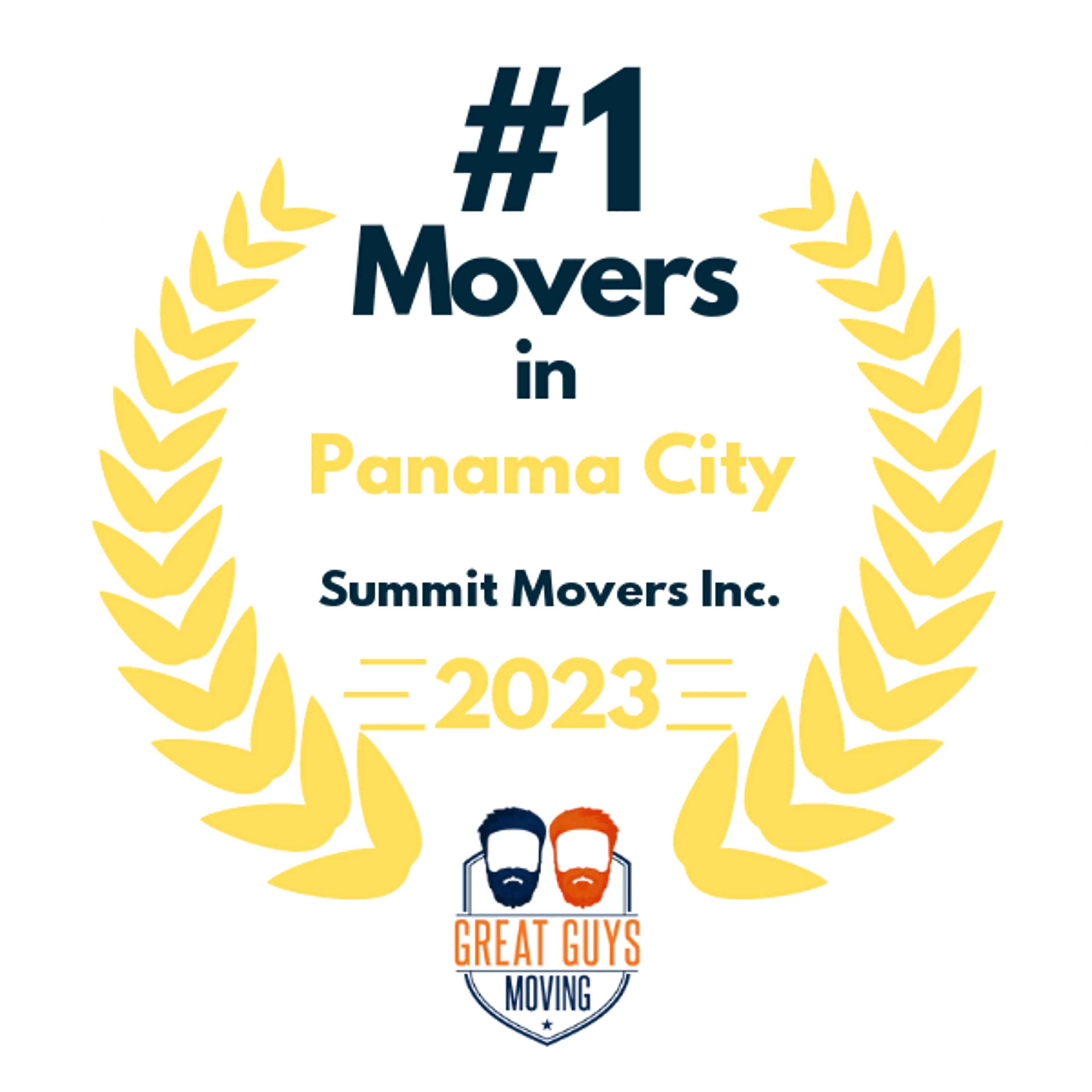 #1 Ranked Movers in Panama City, FL 2023 award