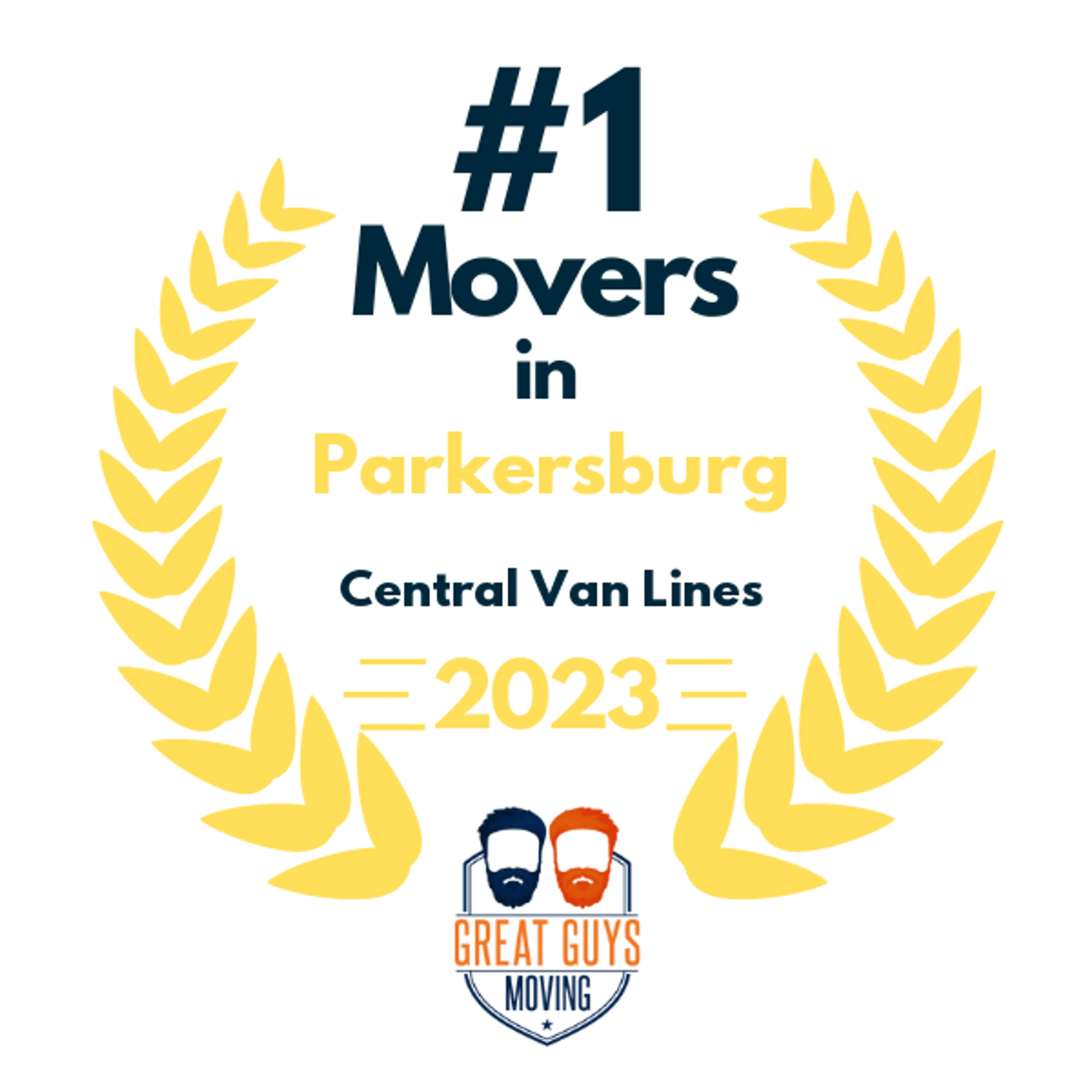 #1 Ranked Movers in Parkersburg, WV 2023 award