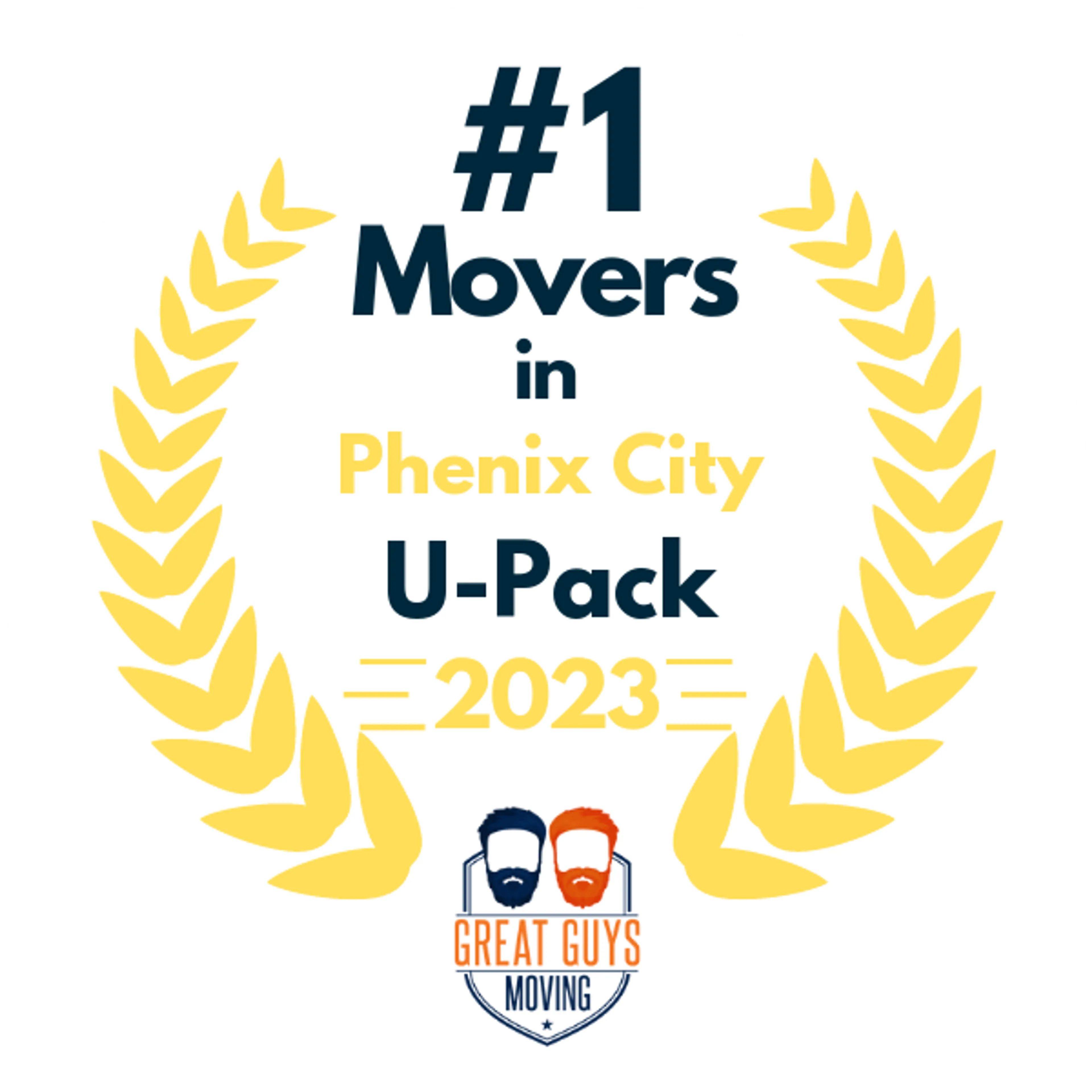 #1 Ranked Movers in Phenix City, AL 2023 award