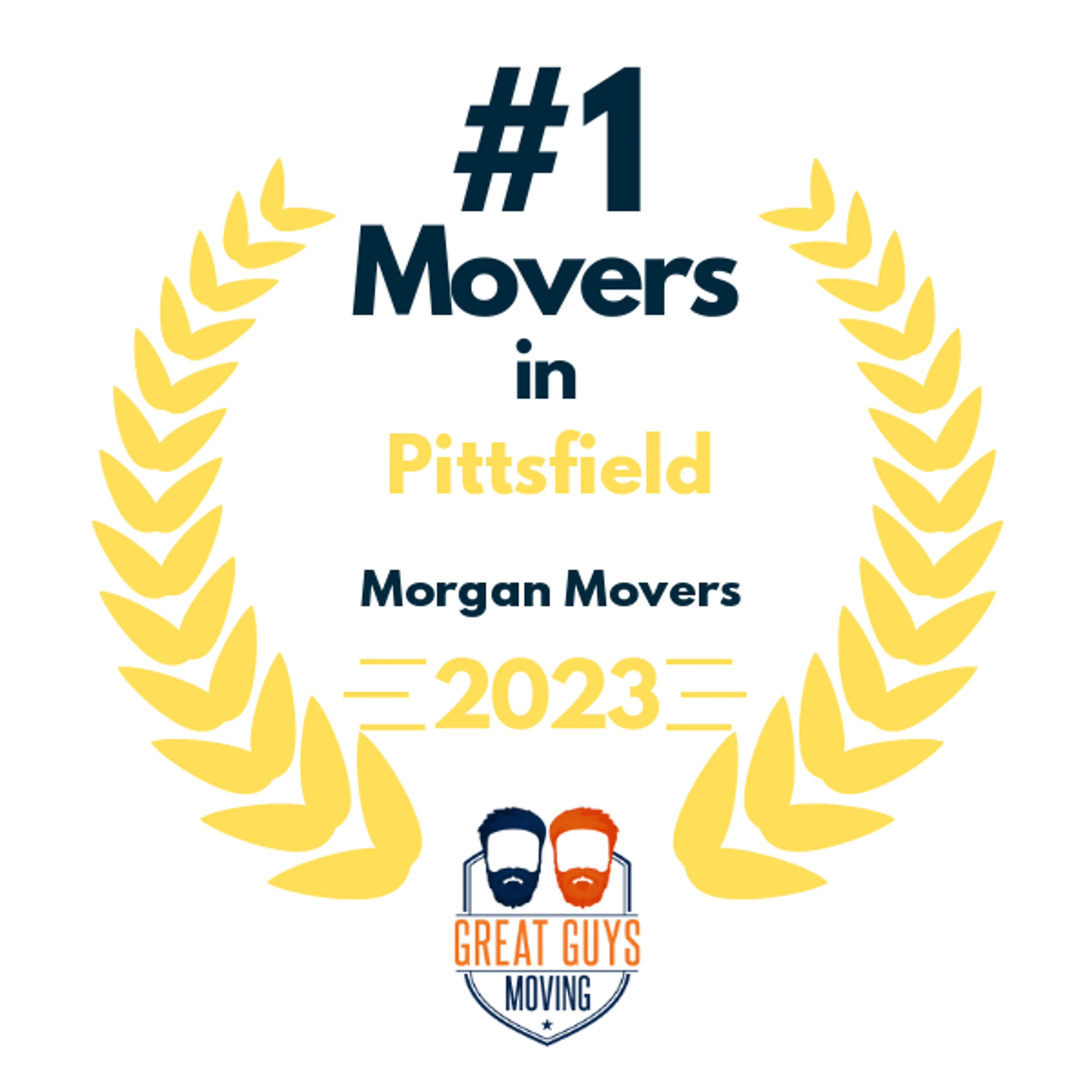 #1 Ranked Movers in Pittsfield, MA 2023 award