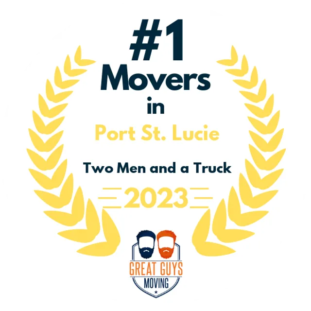 #1 Ranked Movers in Port St. Lucie, FL 2023 award