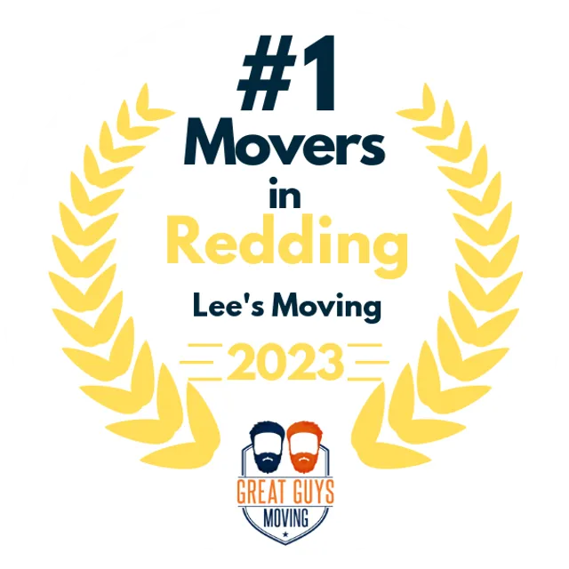 #1 Ranked Movers in Redding, CA 2023 award