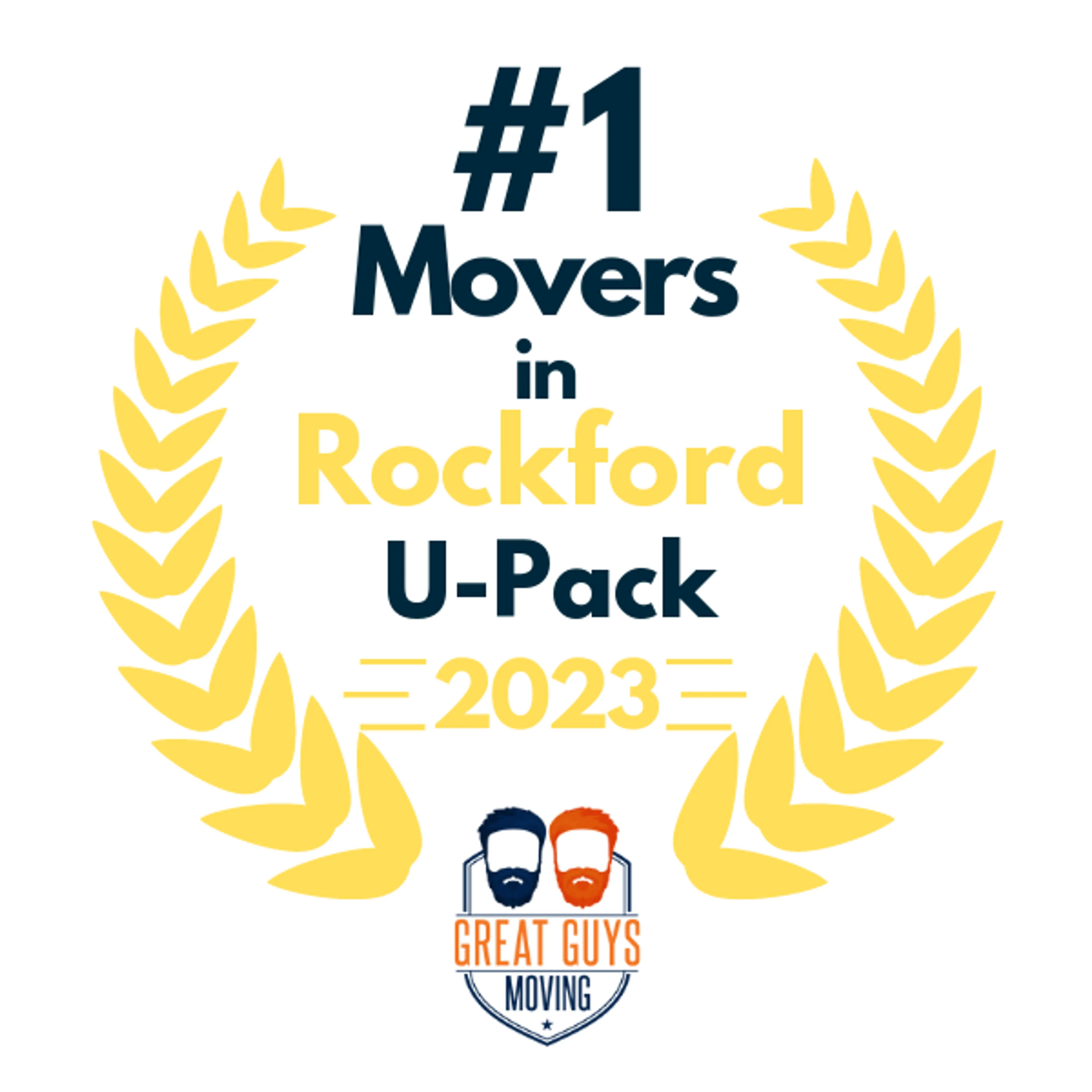 #1 Ranked Movers in Rockford, IL 2023 award