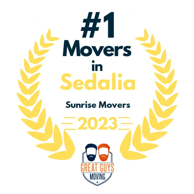 #1 Ranked Movers in Sunrise, FL 2023 award