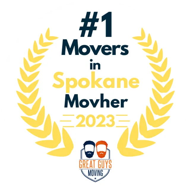 #1 Ranked Movers in Spokane, WA 2023 award