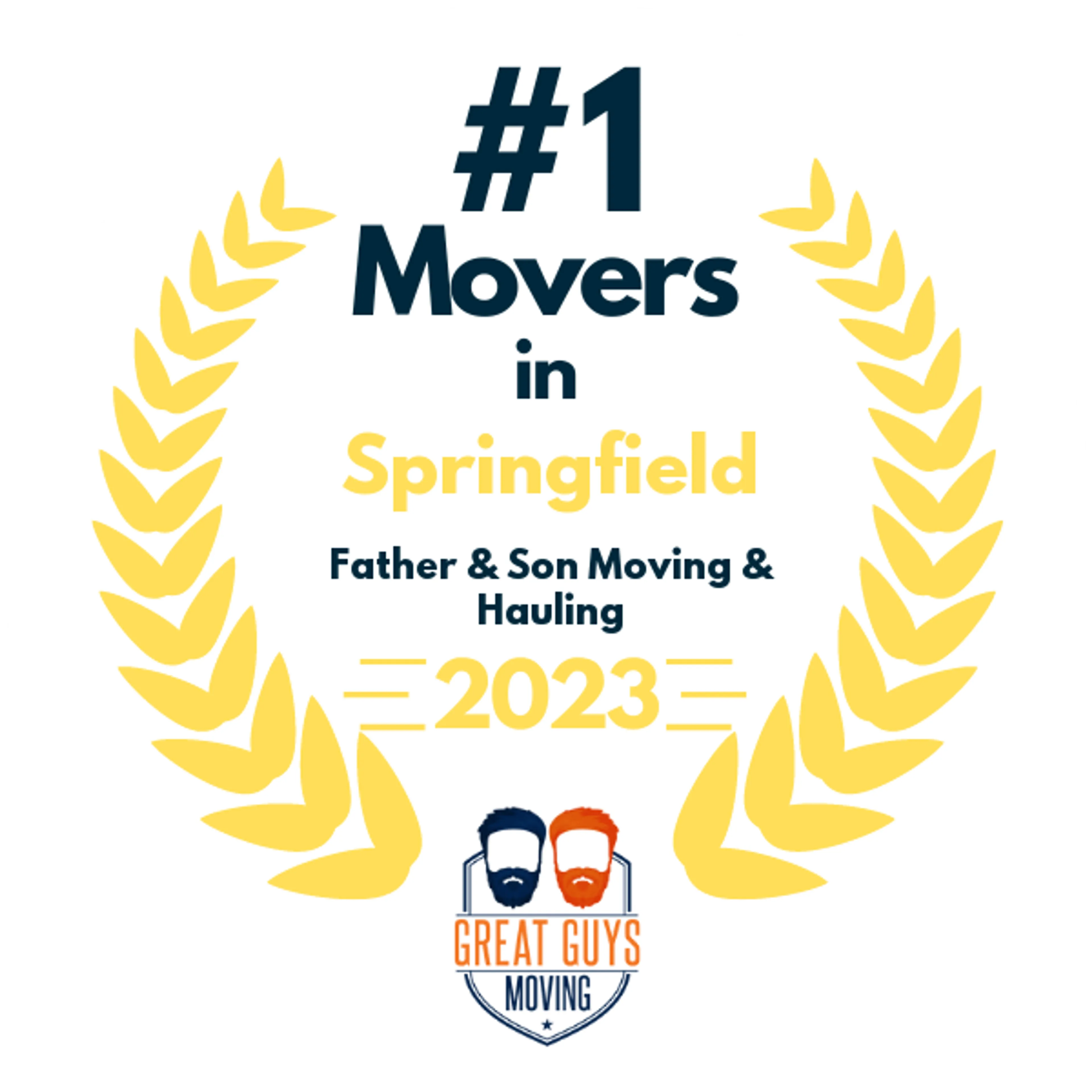 #1 Ranked Movers in Springfield, IL 2023 award
