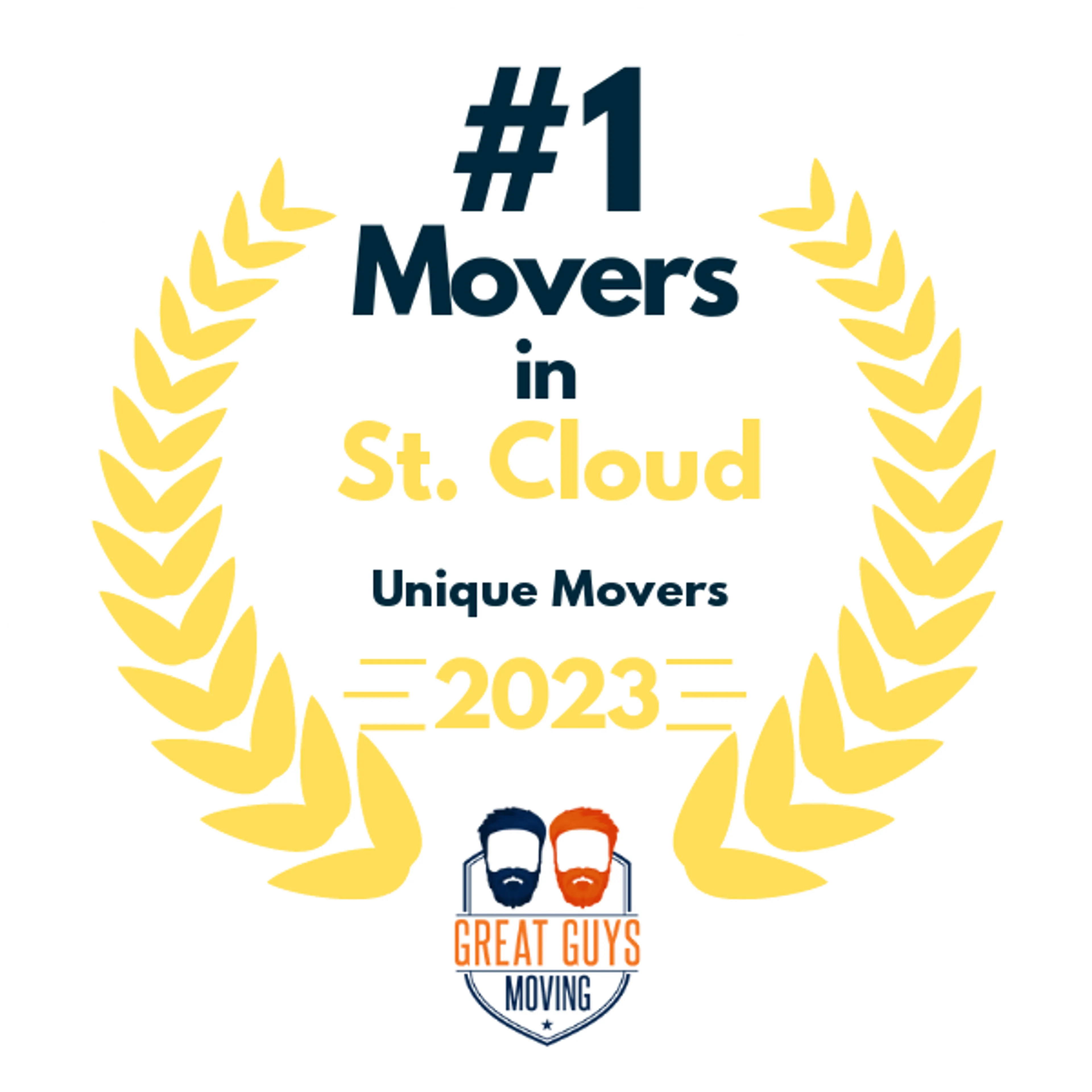 #1 Ranked Movers in St. Cloud, MN 2023 award