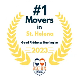 top ranked movers in st helena 2023 good riddance hauling inc image