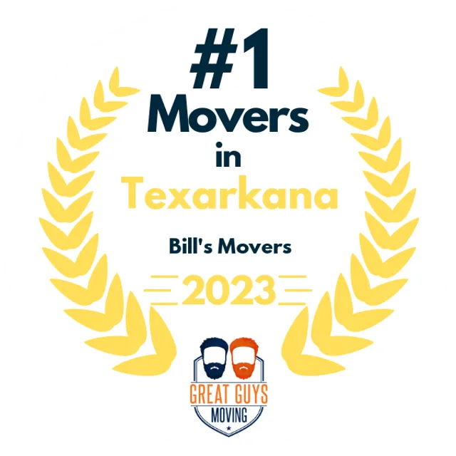 #1 Ranked Movers in Texarkana, TX 2023 award