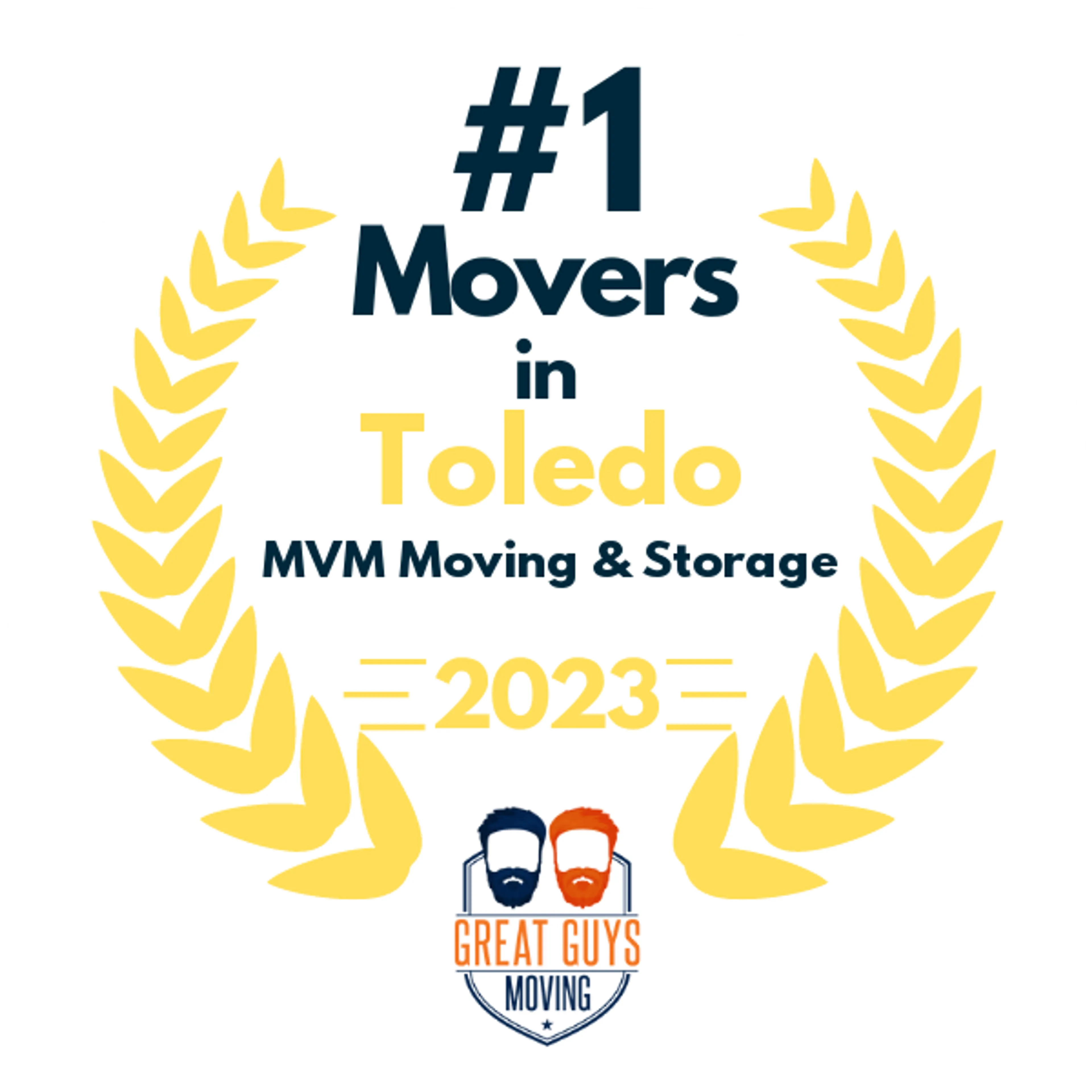 #1 Ranked Movers in Toledo, OH 2023 award
