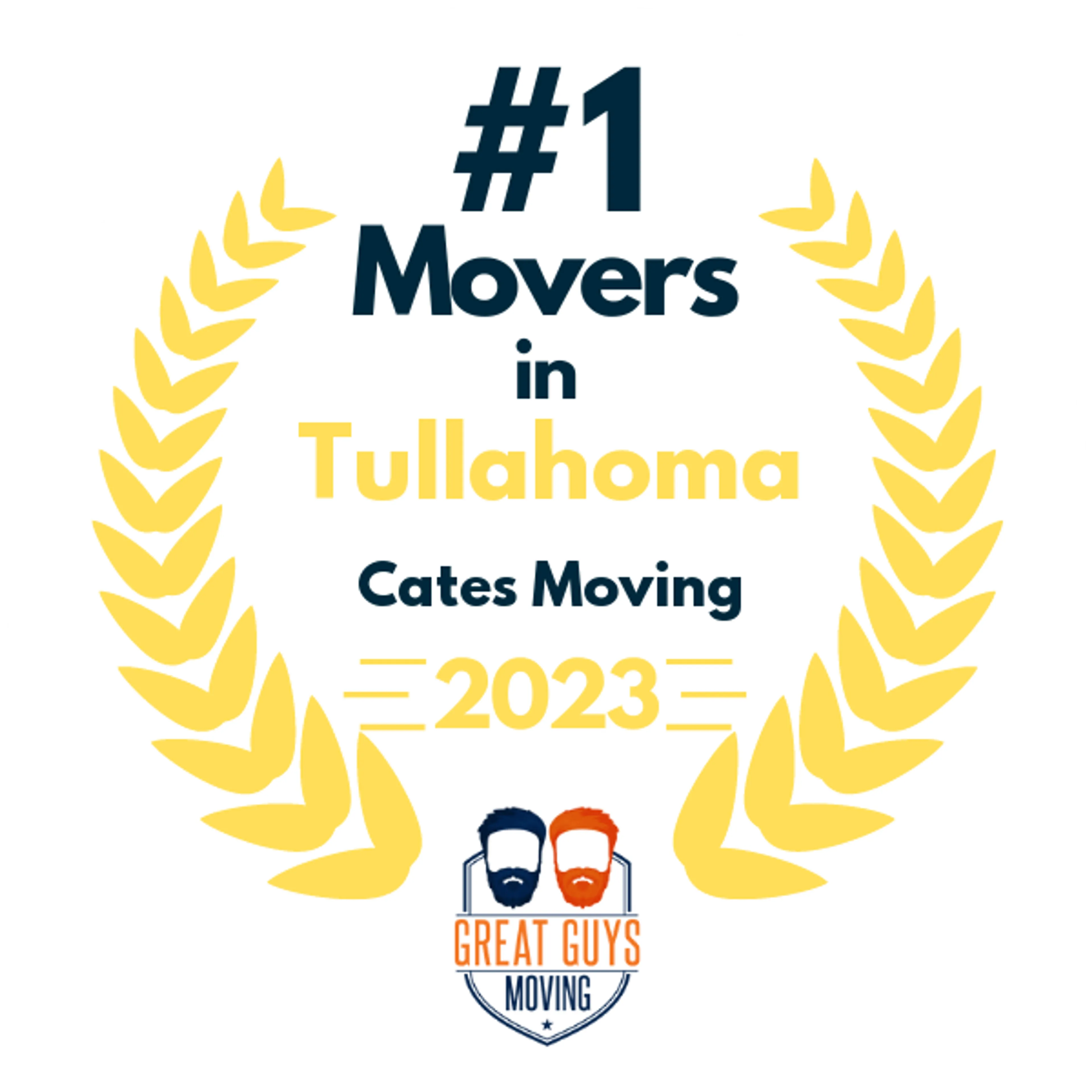 #1 Ranked Movers in Tullahoma, TN 2023 award
