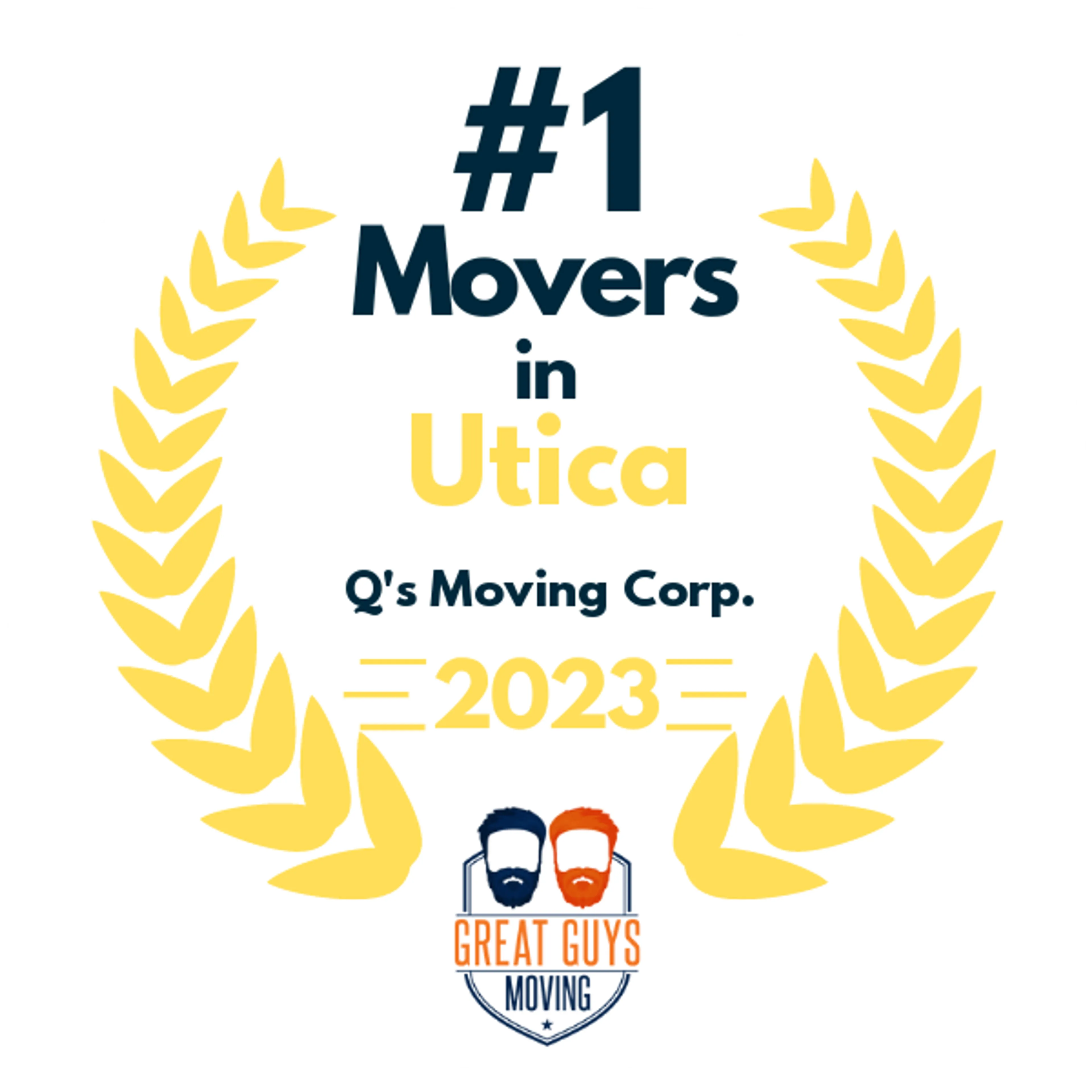 #1 Ranked Movers in Rochester, NY 2023 award