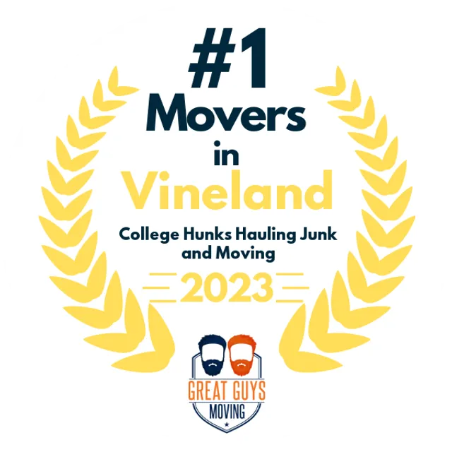 #1 Ranked Movers in Vineland, NJ 2023 award