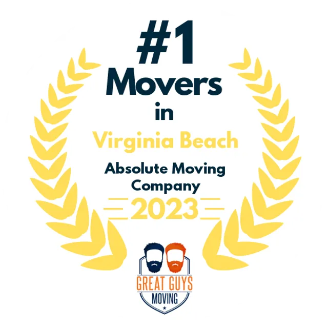 #1 Ranked Movers in Virginia Beach, VA 2023 award