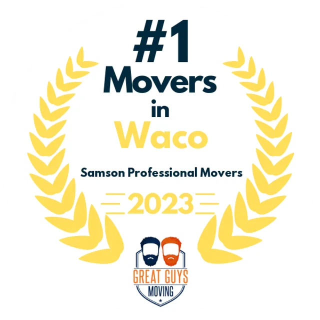 #1 Ranked Movers in Waco, TX 2023 award