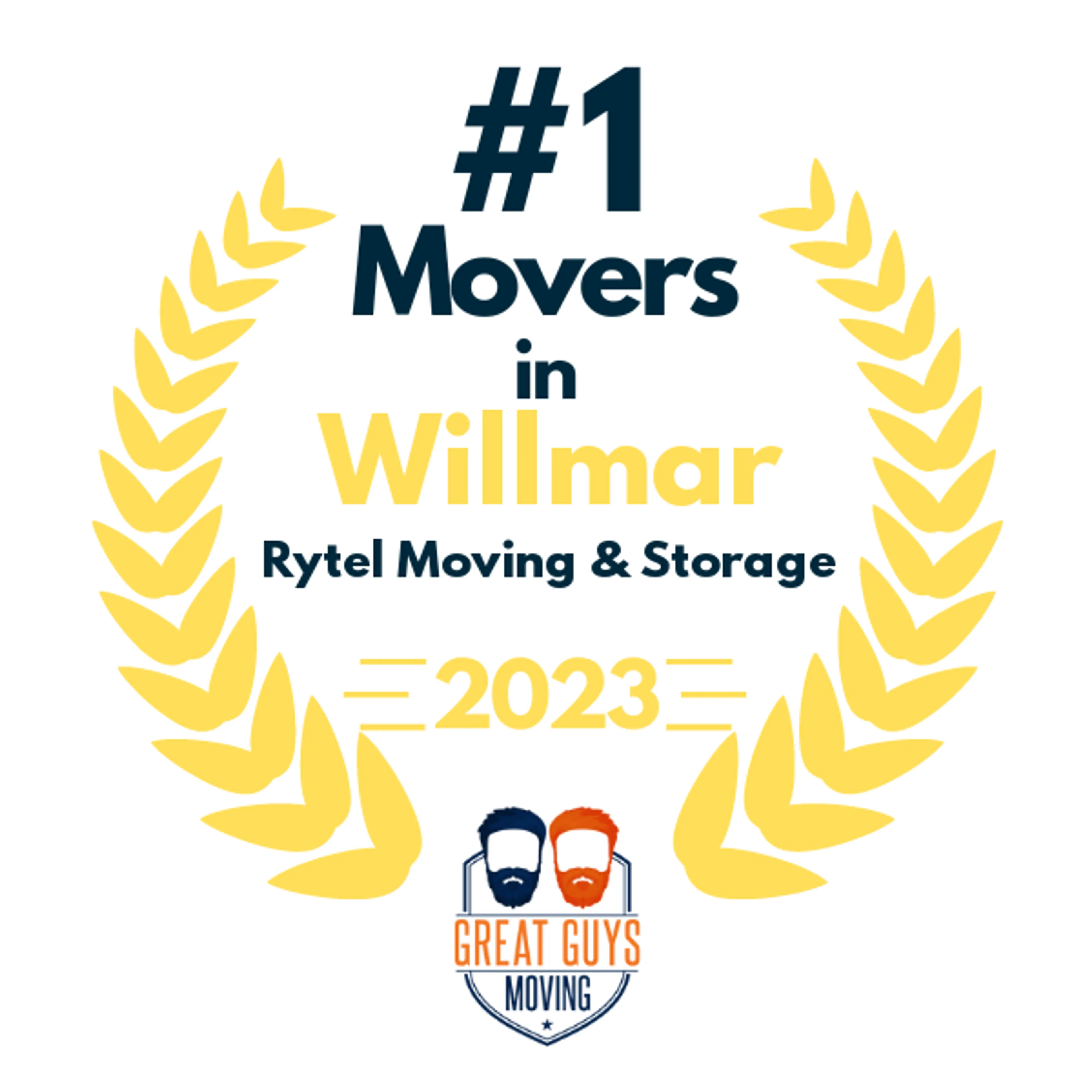 #1 Ranked Movers in Willmar, MN 2023 award