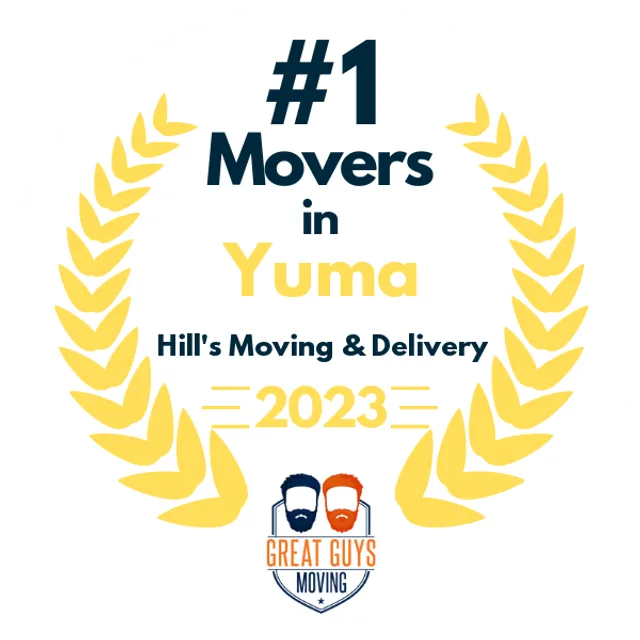 #1 Ranked Movers in Yuma, AZ 2023 award