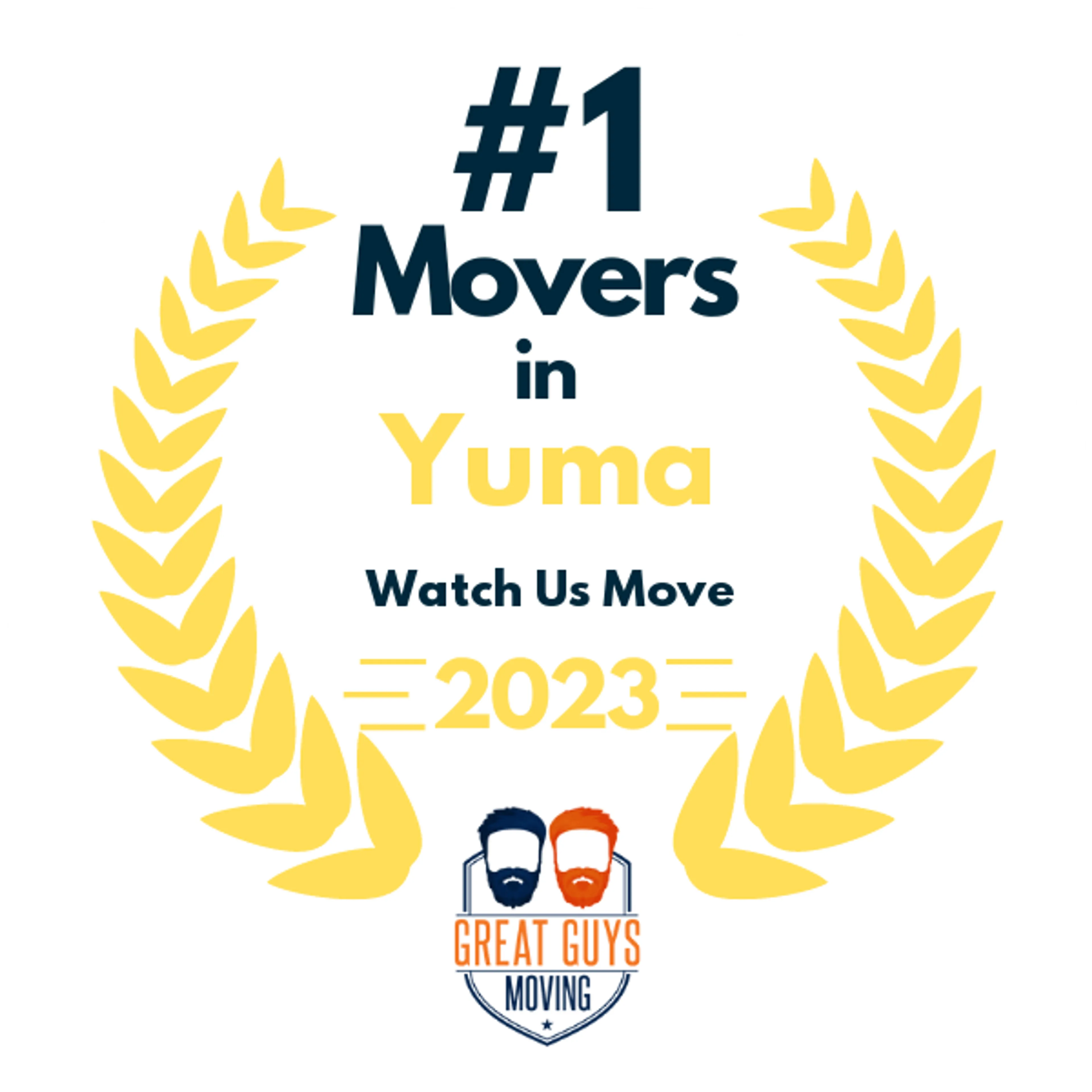 #1 Ranked Movers in Yuma, AZ 2023 award