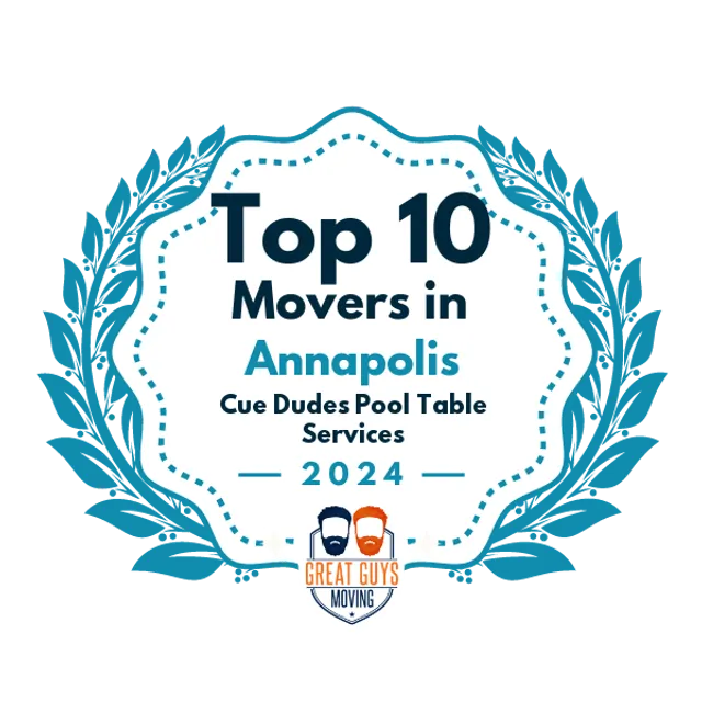 Top 10 Movers in Annapolis, MD 2024 award