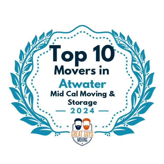 Top 10 Movers in Stockton, CA 2024 award