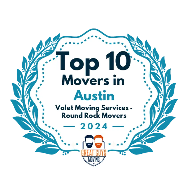 Top 10 Movers in Austin, TX 2024 award