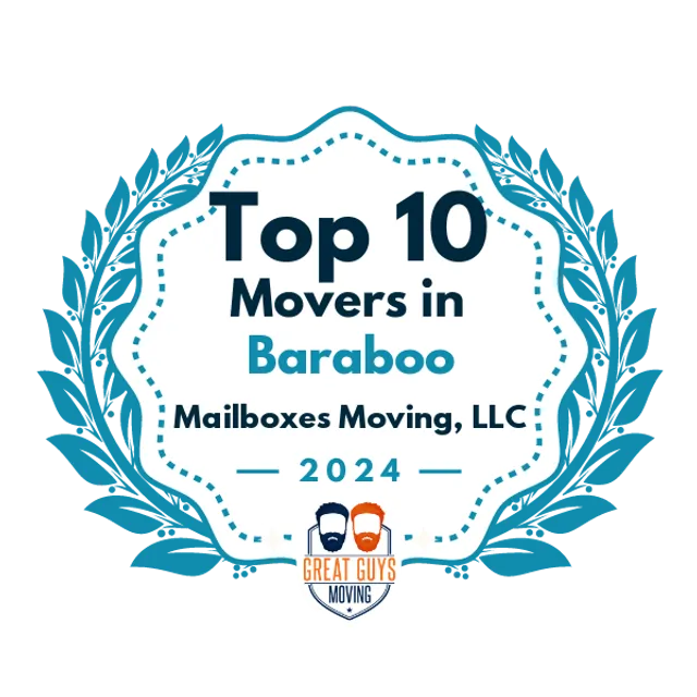 Top 10 Movers in Baraboo, WI 2024 award